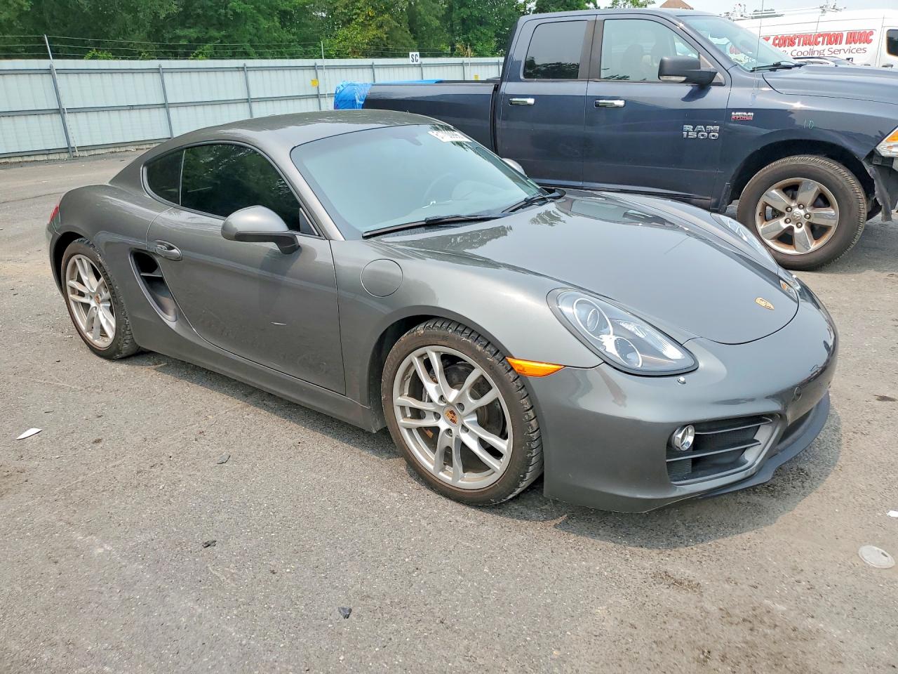 2014 Porsche Cayman Charcoal vin: WP0AA2A82EK170311