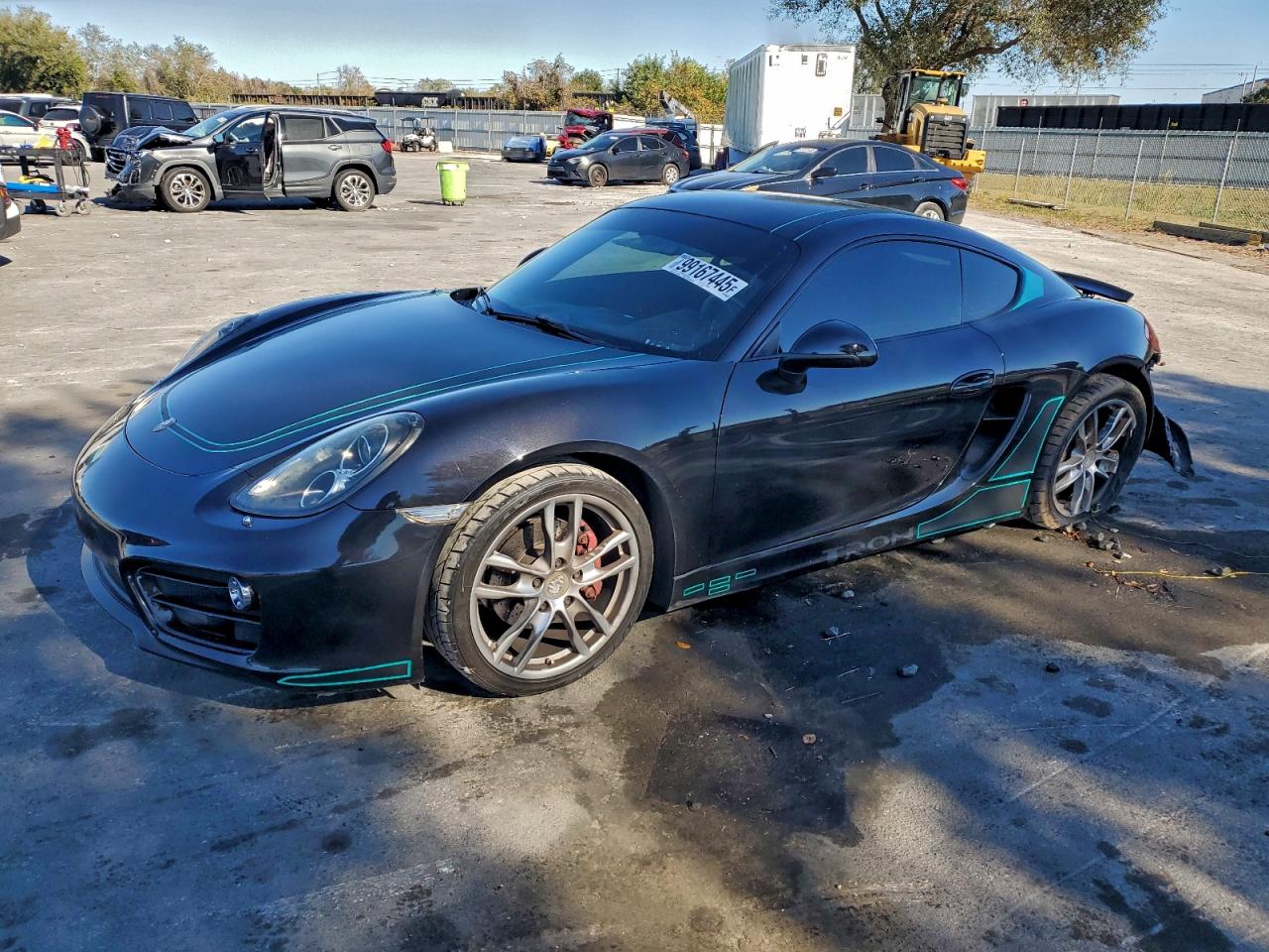 2014 Porsche Cayman Черный vin: WP0AA2A83EK170284