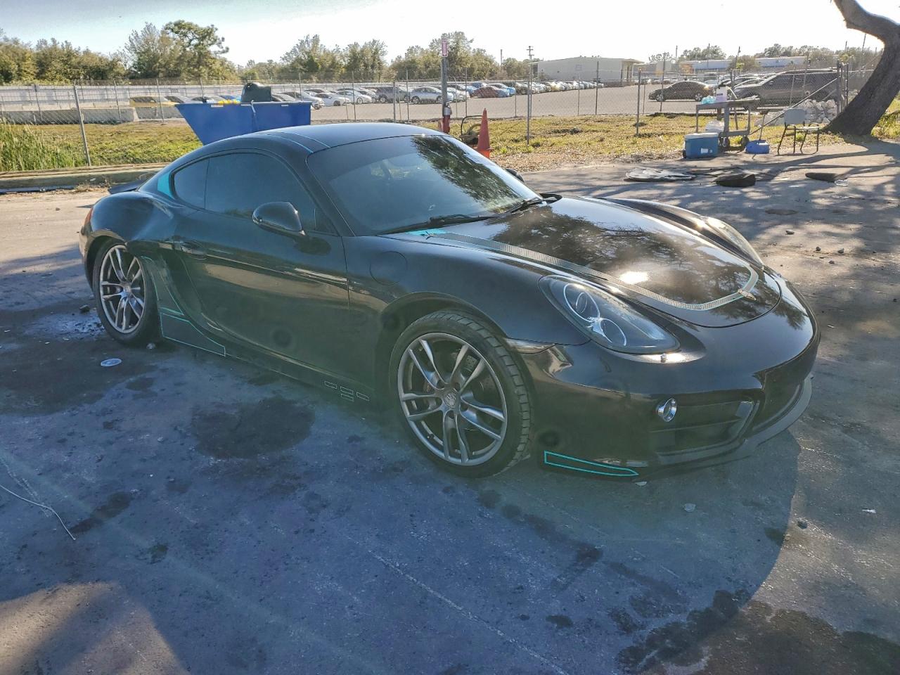 2014 Porsche Cayman Черный vin: WP0AA2A83EK170284