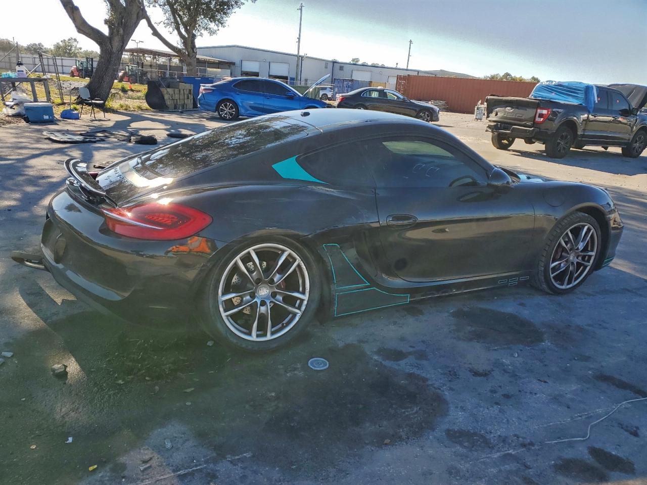 2014 Porsche Cayman Черный vin: WP0AA2A83EK170284