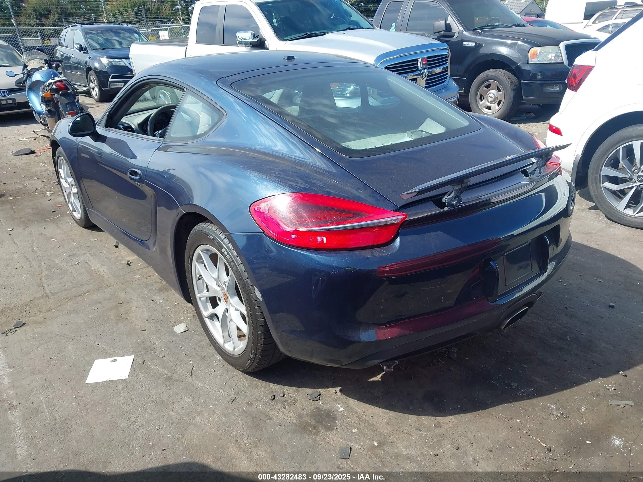 2014 Porsche Cayman   Синий vin: WP0AA2A83EK170642