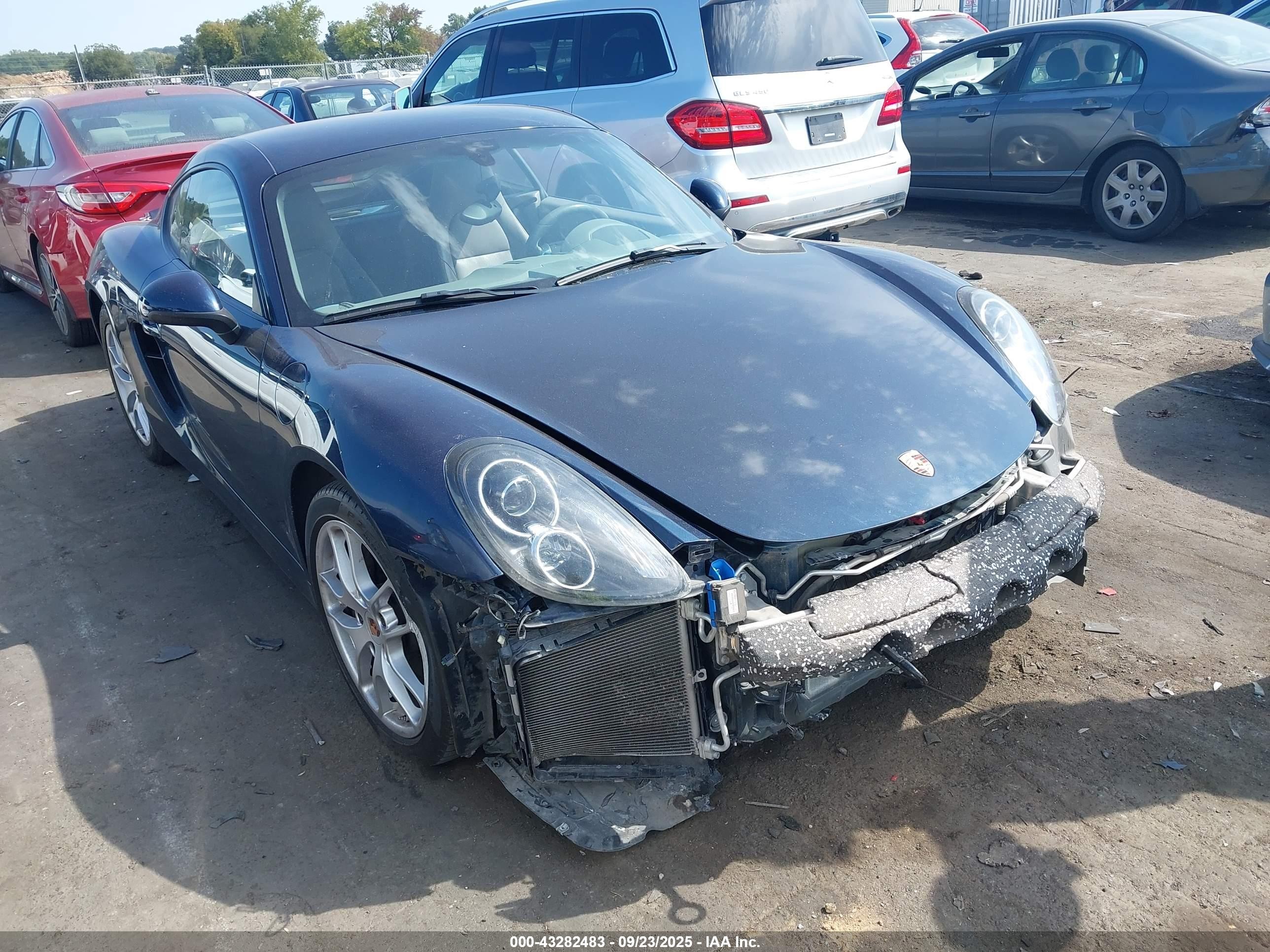 2014 Porsche Cayman   Синий vin: WP0AA2A83EK170642