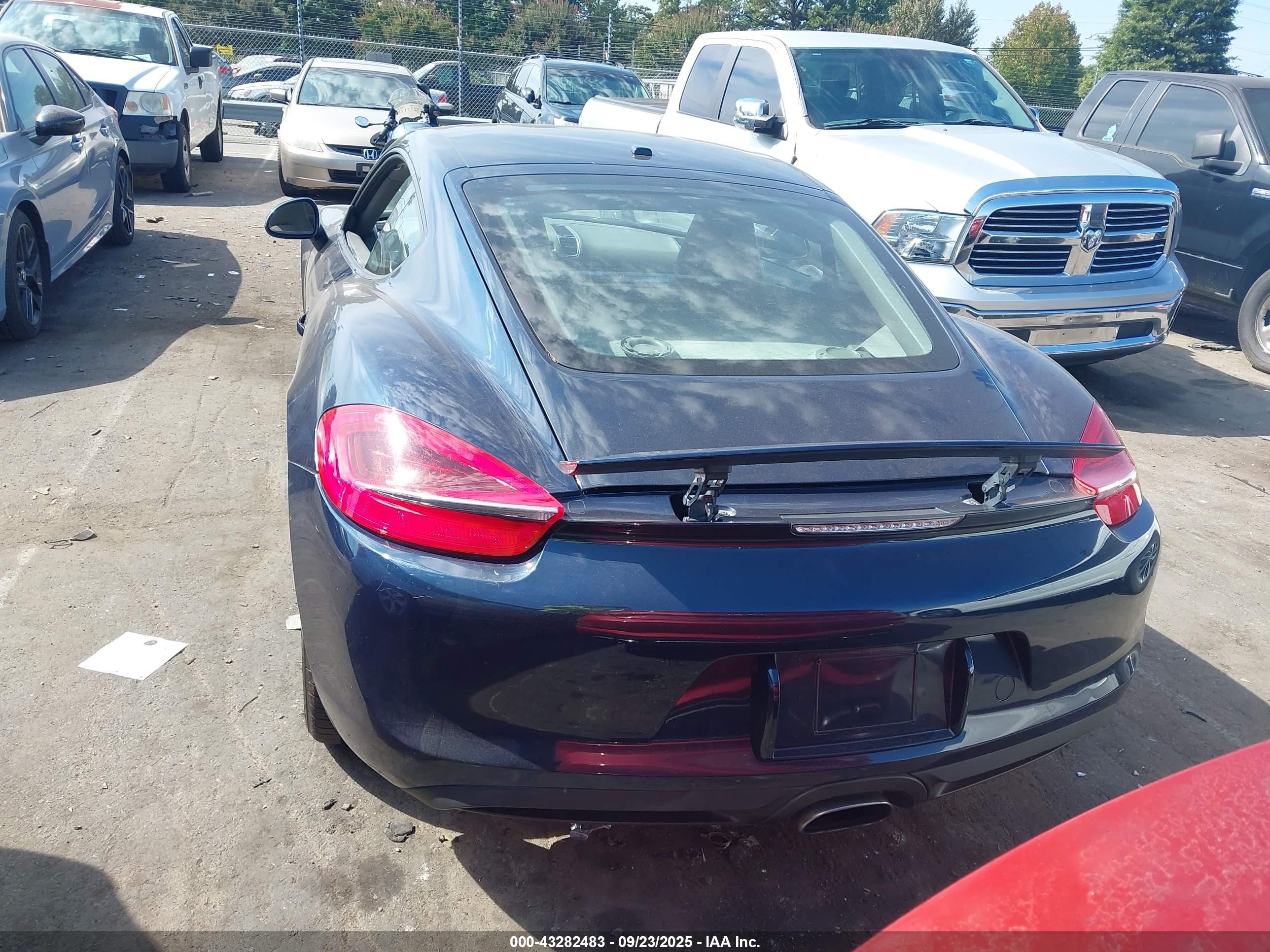 2014 Porsche Cayman   Синий vin: WP0AA2A83EK170642