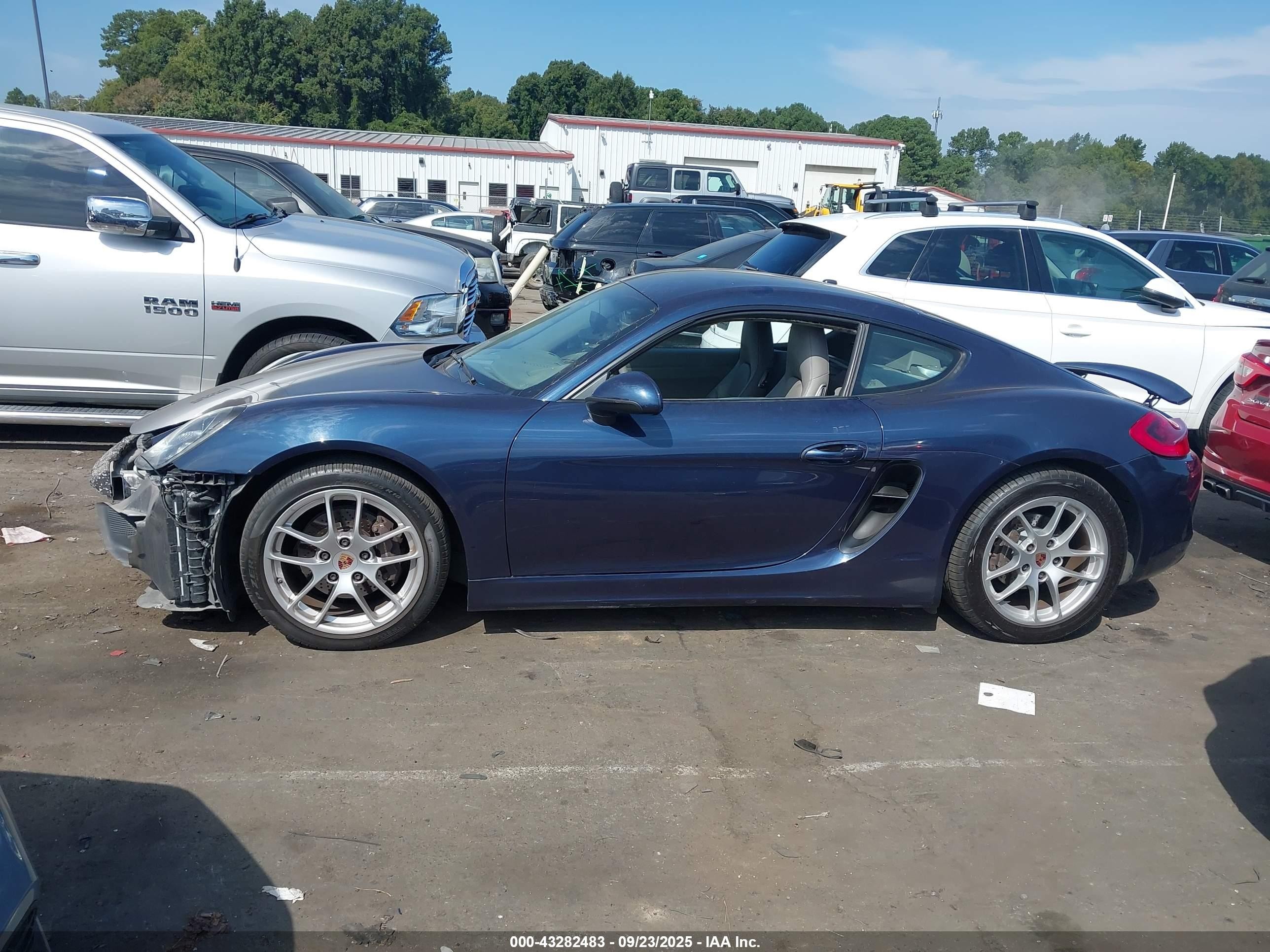 2014 Porsche Cayman   Синий vin: WP0AA2A83EK170642
