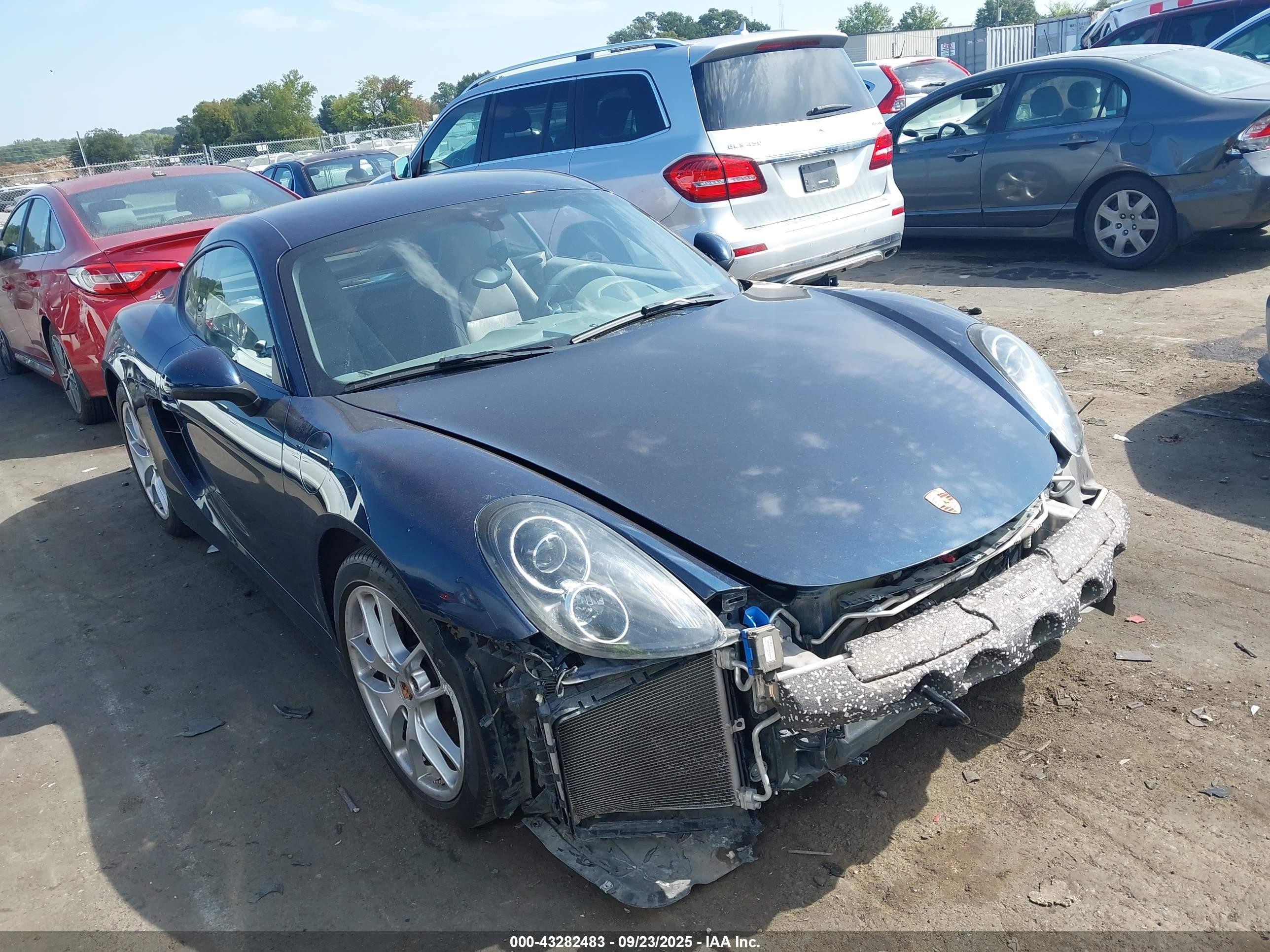 2014 Porsche Cayman   Синий vin: WP0AA2A83EK170642