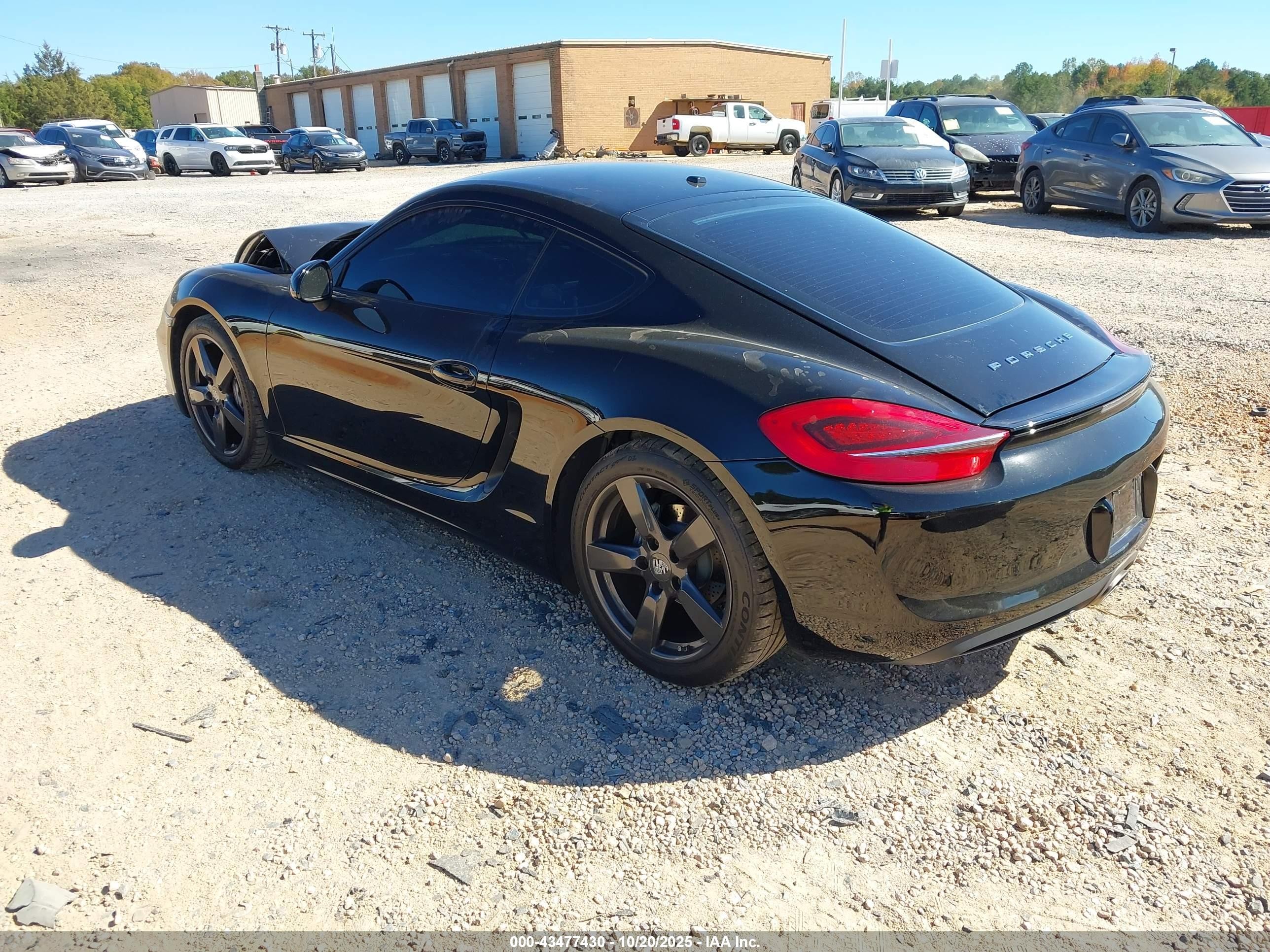 2014 Porsche Cayman   Черный vin: WP0AA2A83EK172830