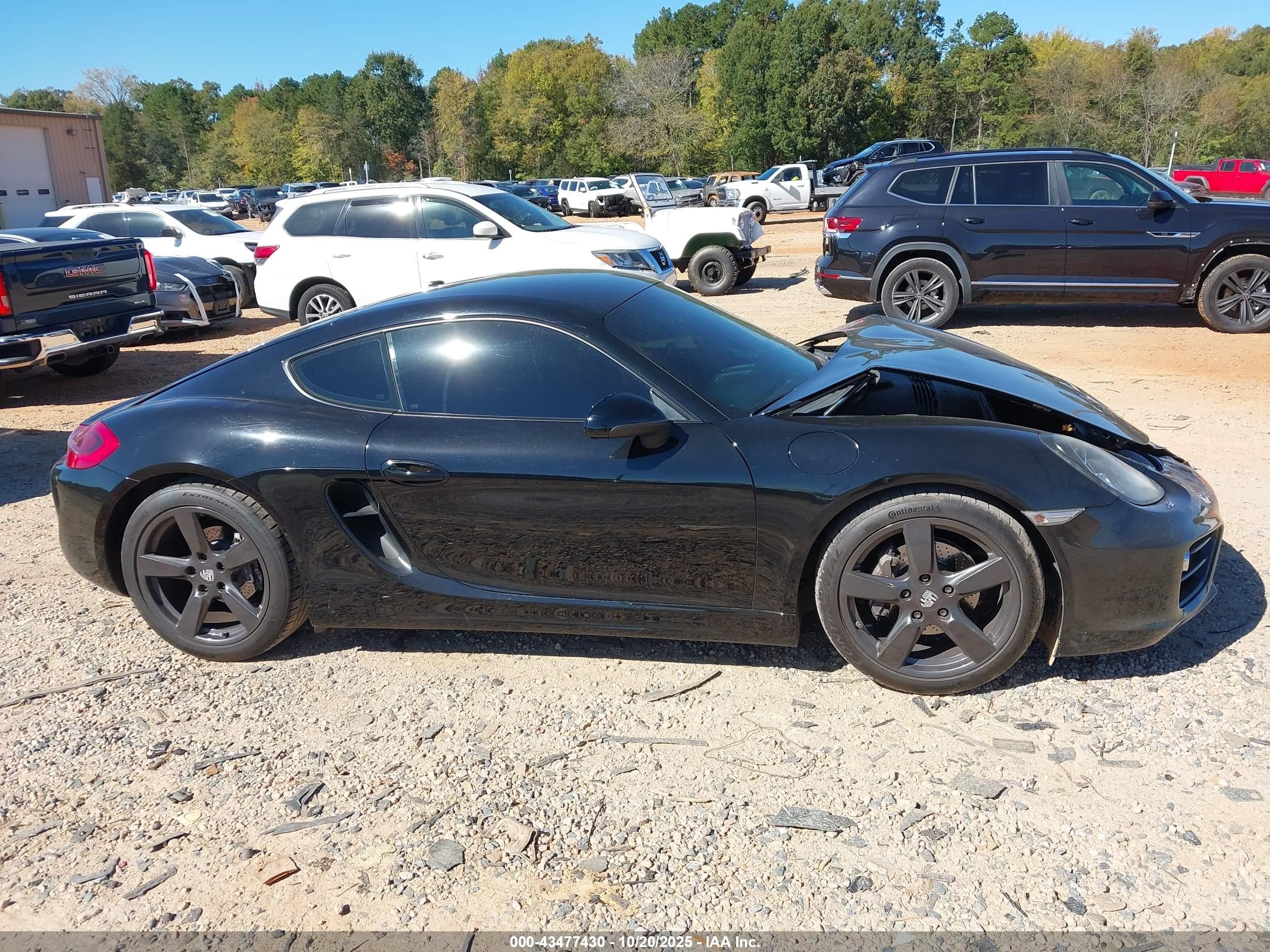 2014 Porsche Cayman   Черный vin: WP0AA2A83EK172830