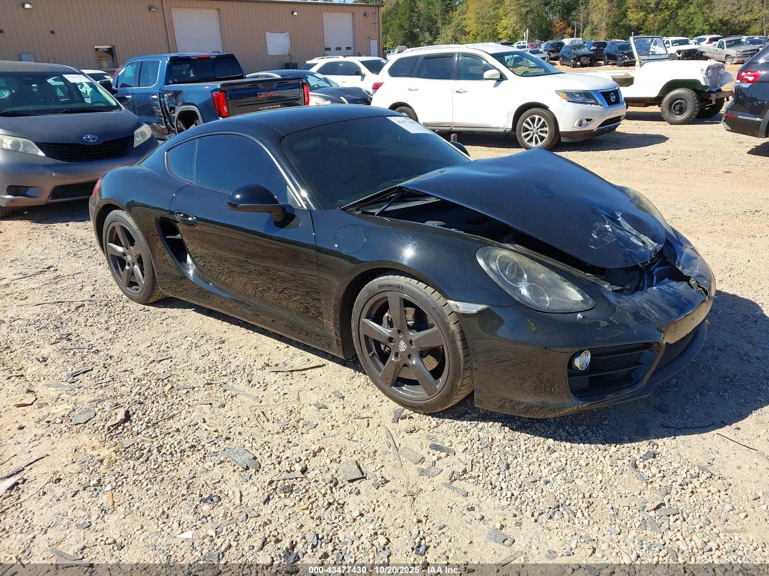 2014 Porsche Cayman   Черный vin: WP0AA2A83EK172830