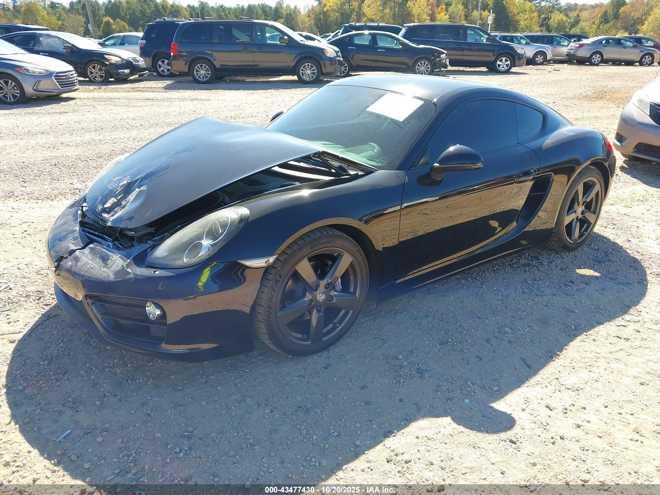 2014 Porsche Cayman   Черный vin: WP0AA2A83EK172830