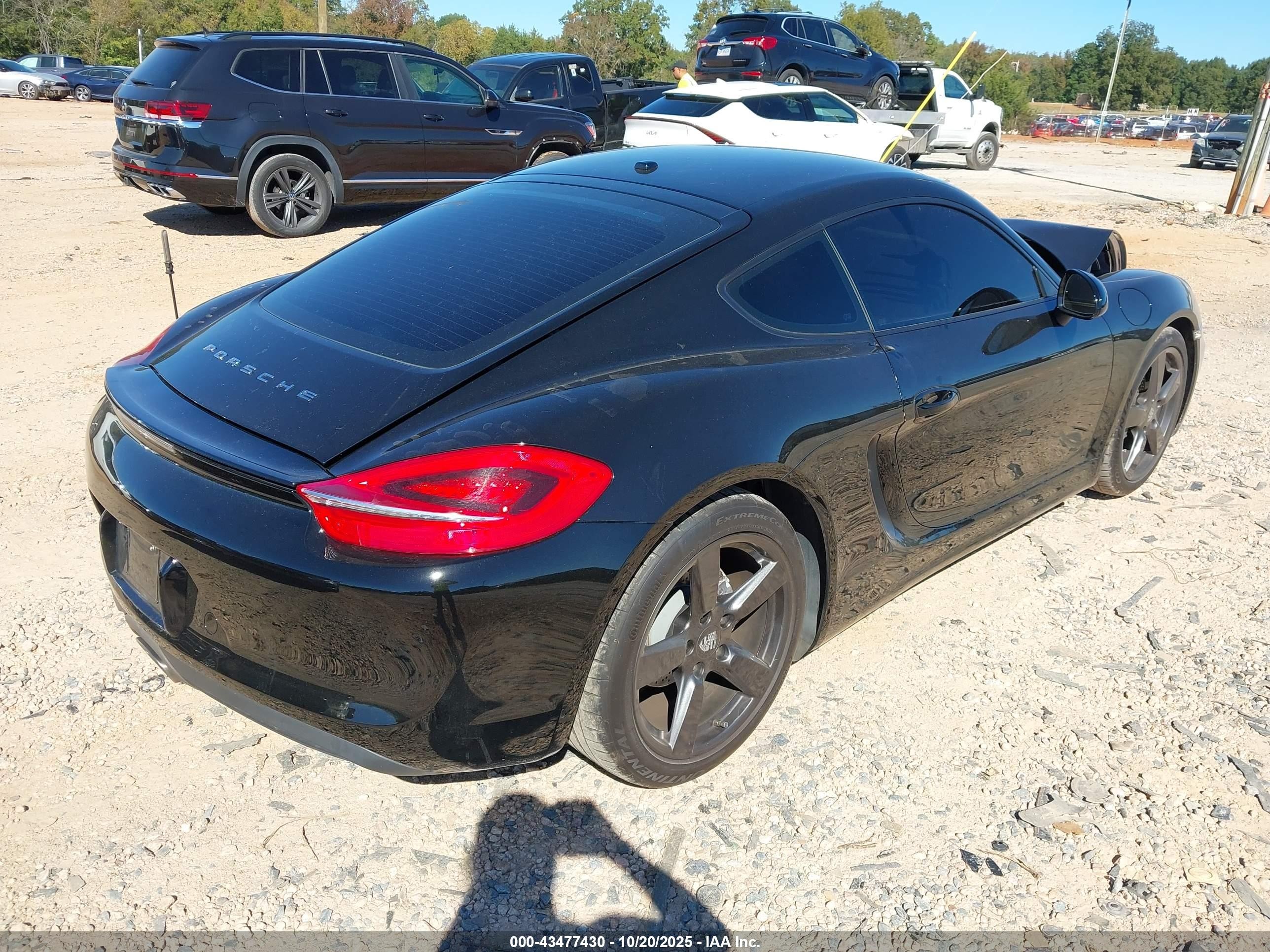 2014 Porsche Cayman   Черный vin: WP0AA2A83EK172830