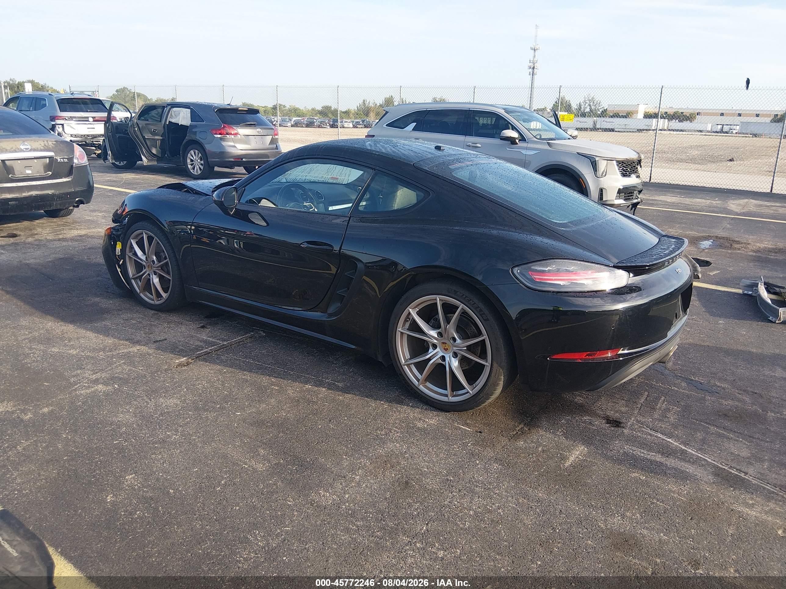 2018 Porsche 718 Cayman Black vin: WP0AA2A83JS260173