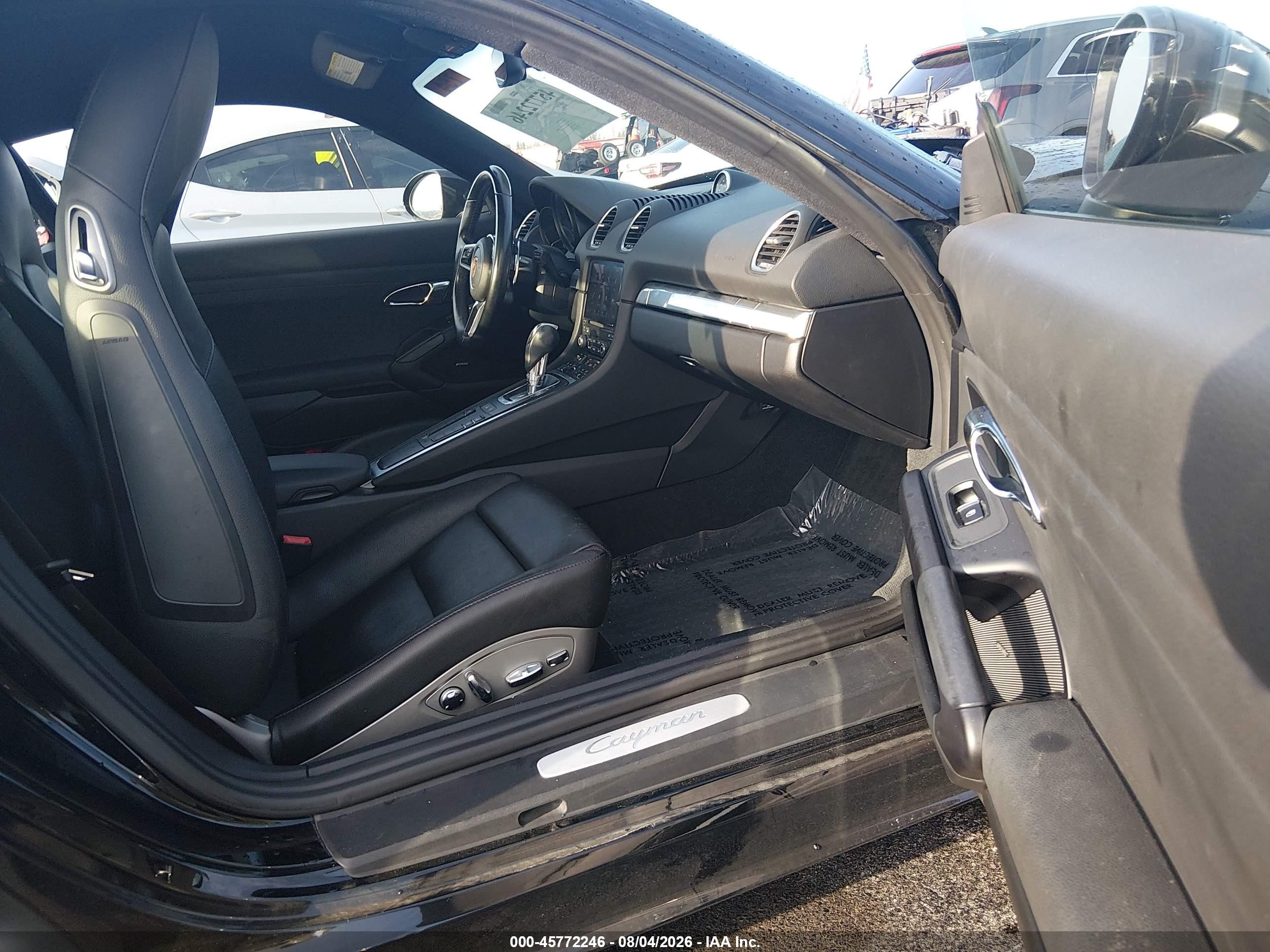 2018 Porsche 718 Cayman Black vin: WP0AA2A83JS260173