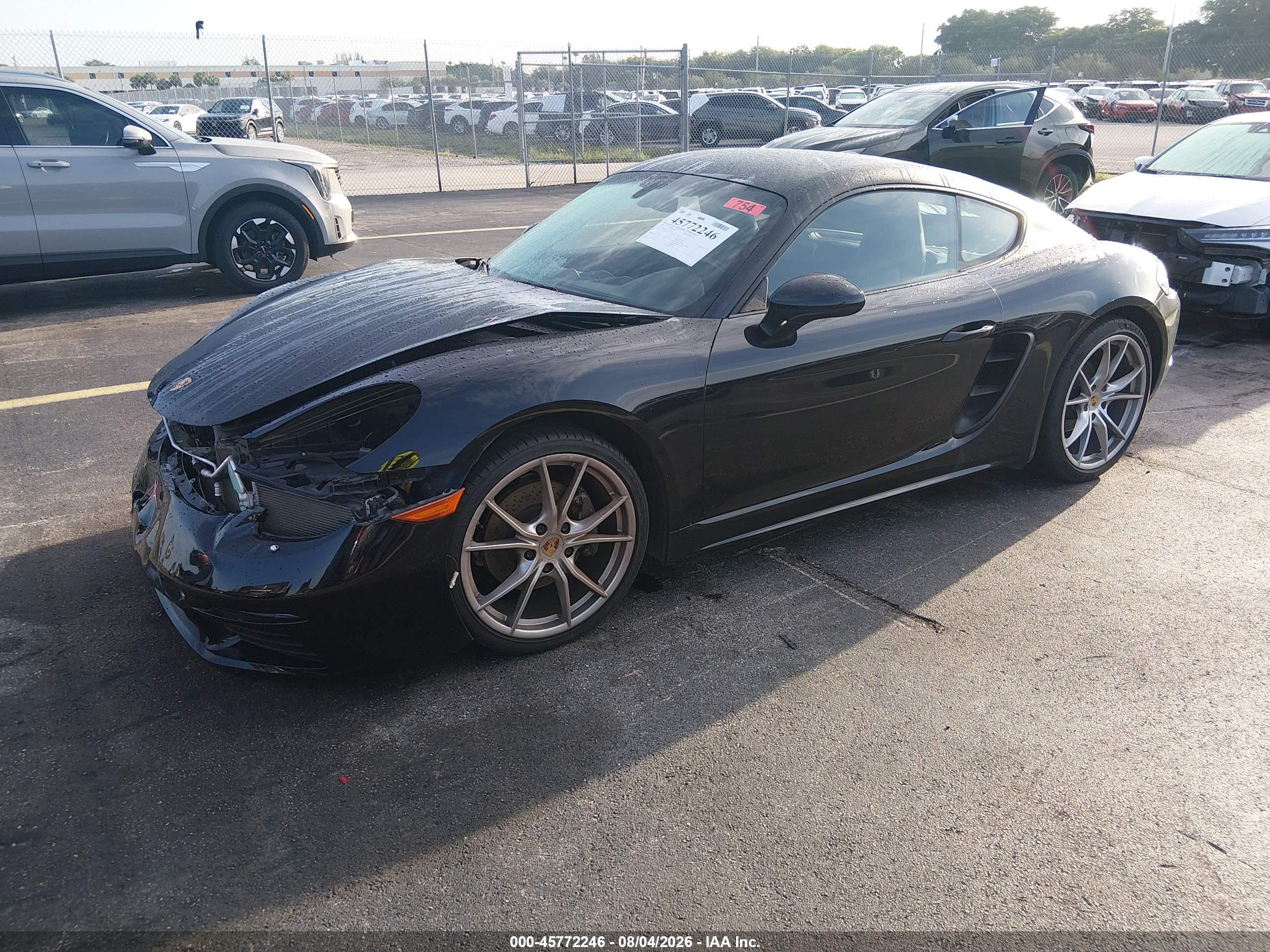 2018 Porsche 718 Cayman Black vin: WP0AA2A83JS260173
