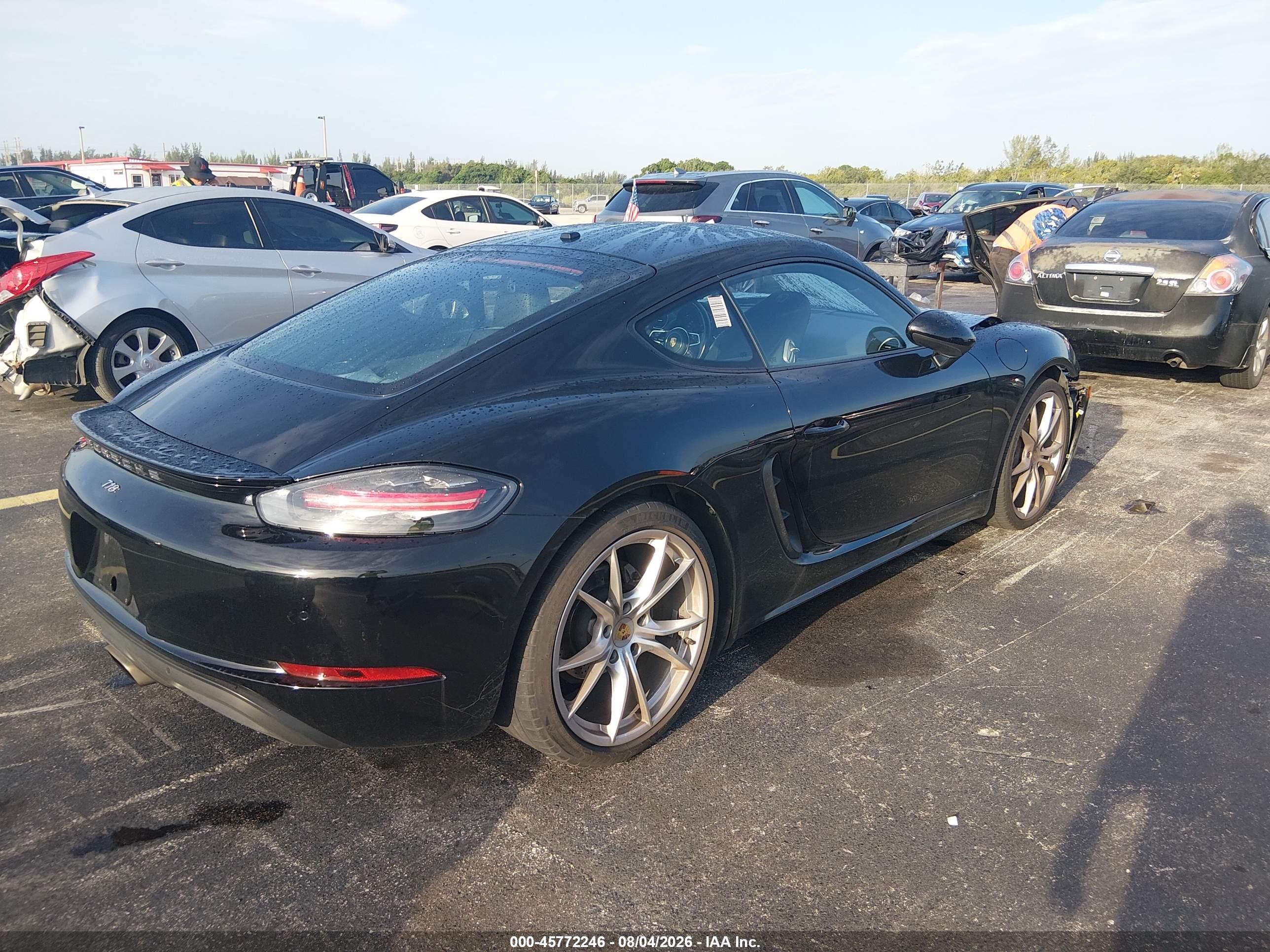 2018 Porsche 718 Cayman Black vin: WP0AA2A83JS260173