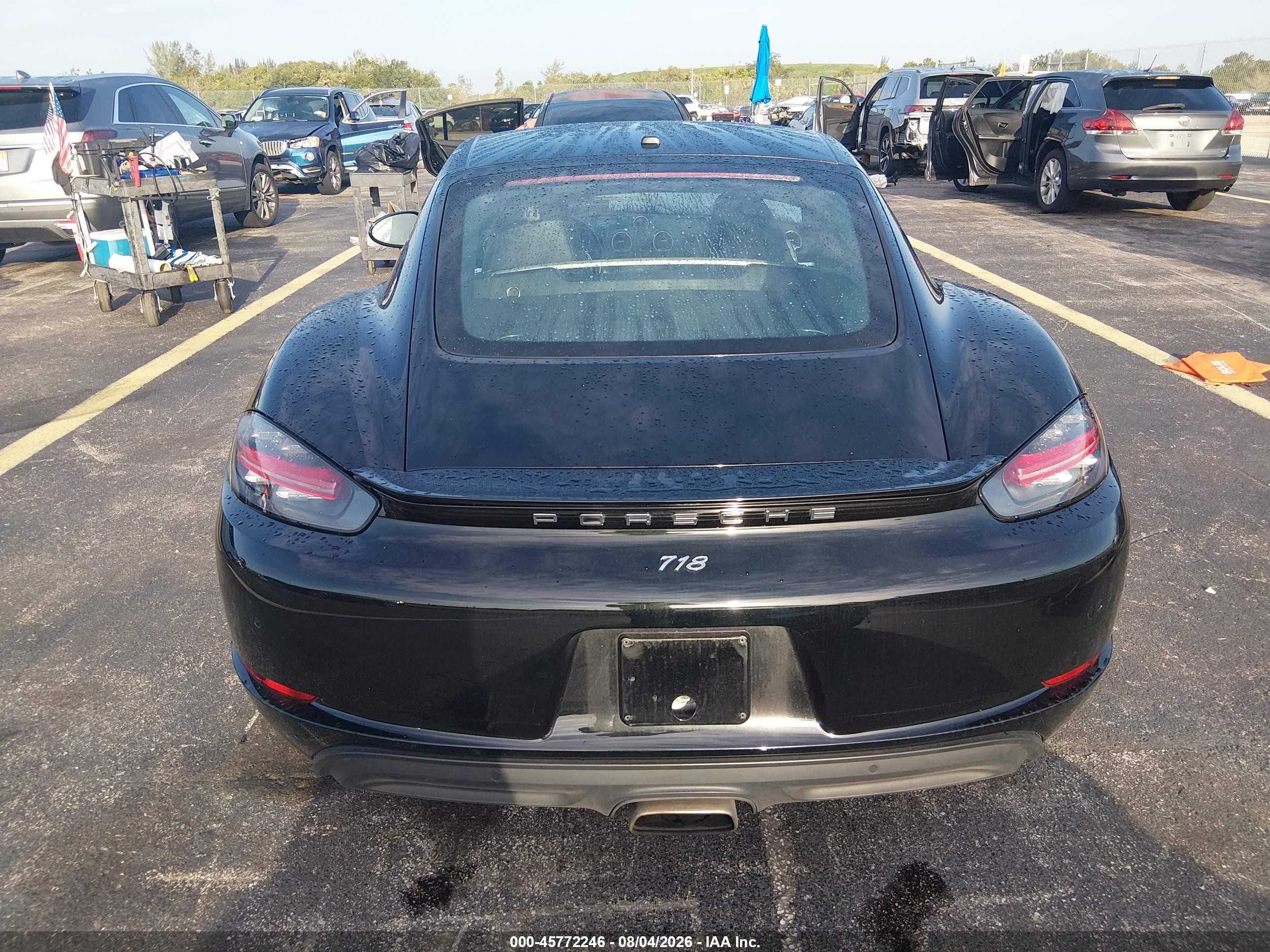 2018 Porsche 718 Cayman Black vin: WP0AA2A83JS260173