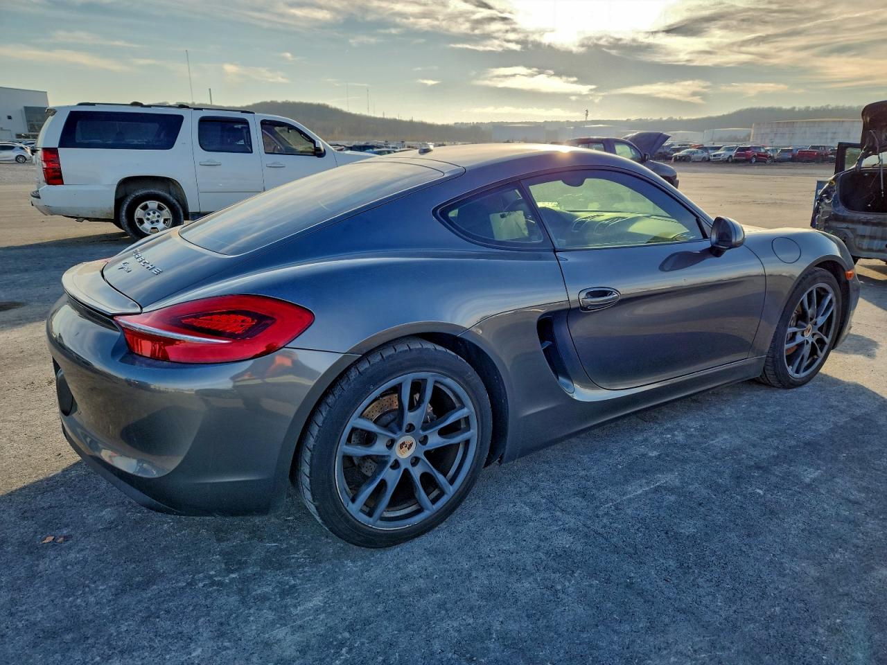 2014 Porsche Cayman Серый vin: WP0AA2A84EK171122