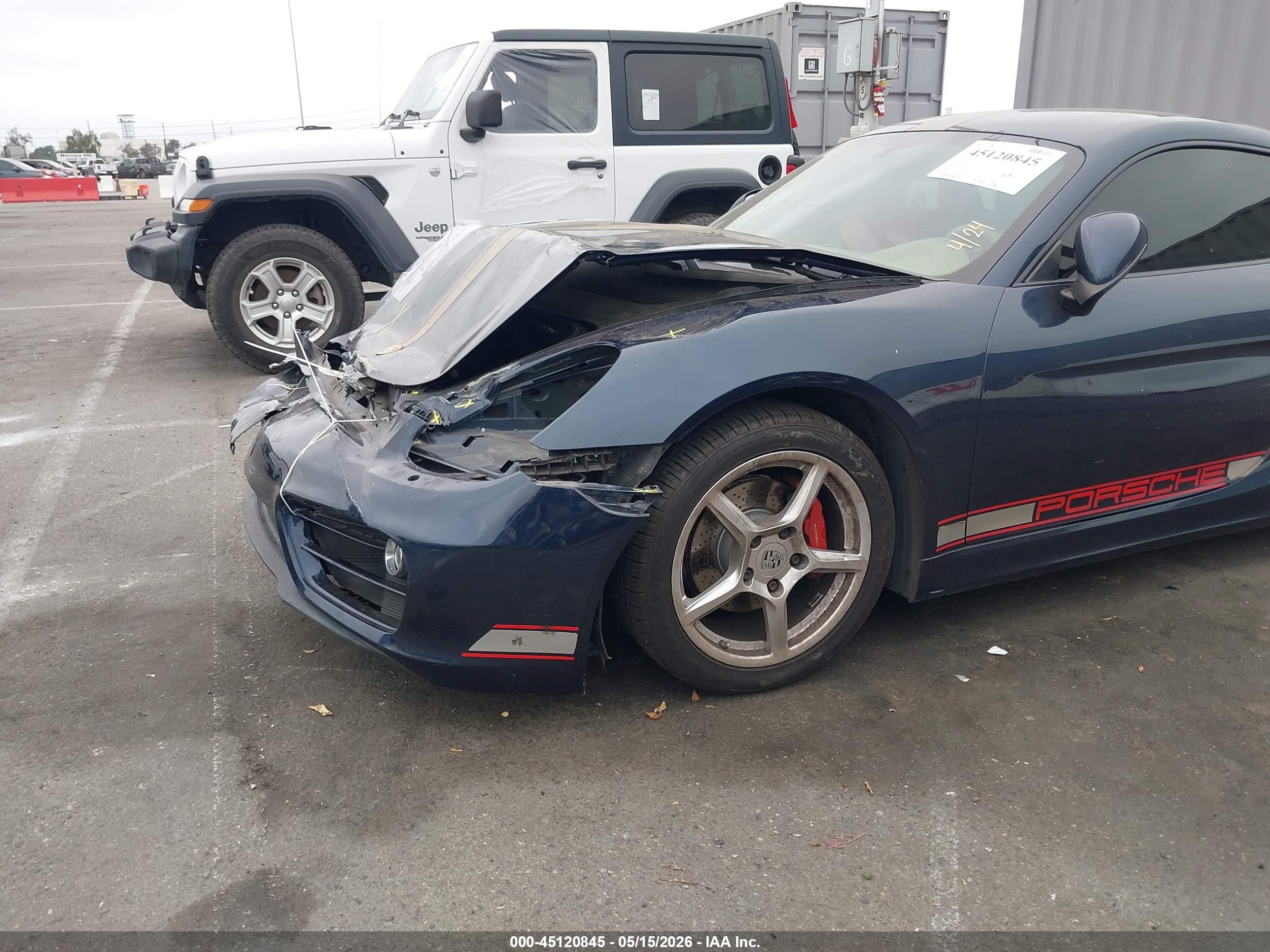 2014 Porsche Cayman   Blue vin: WP0AA2A85EK170254