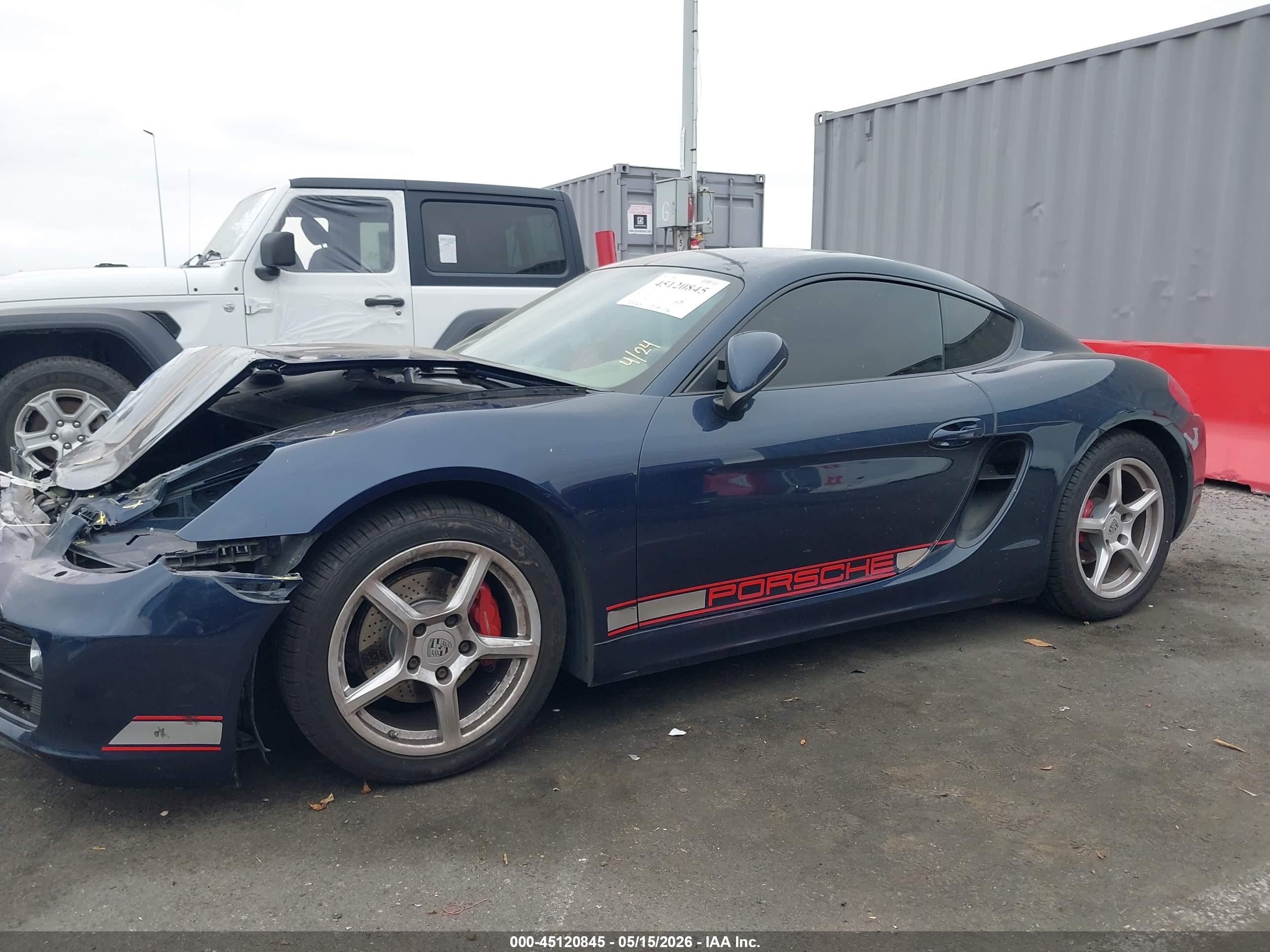 2014 Porsche Cayman   Blue vin: WP0AA2A85EK170254