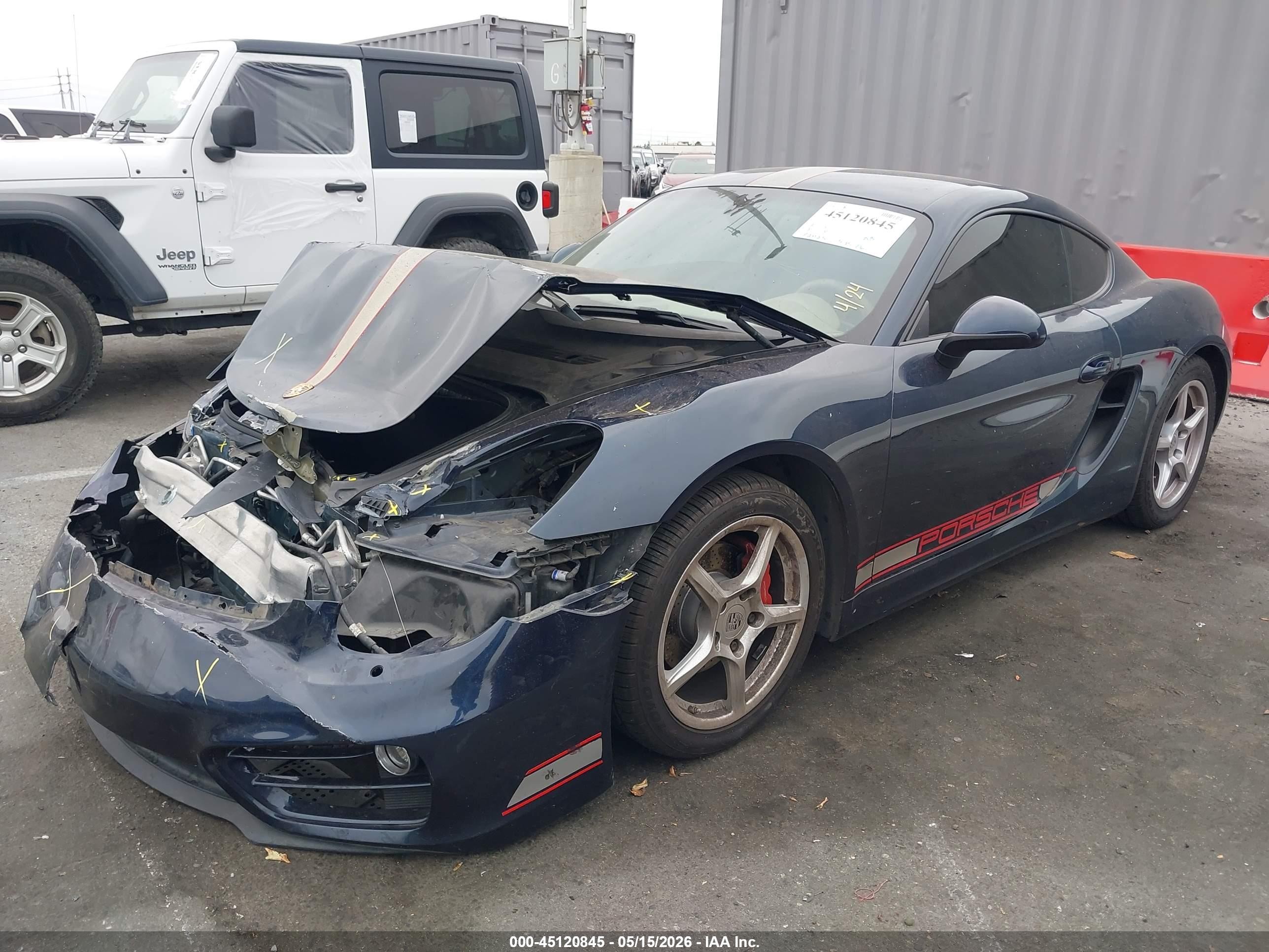 2014 Porsche Cayman   Blue vin: WP0AA2A85EK170254