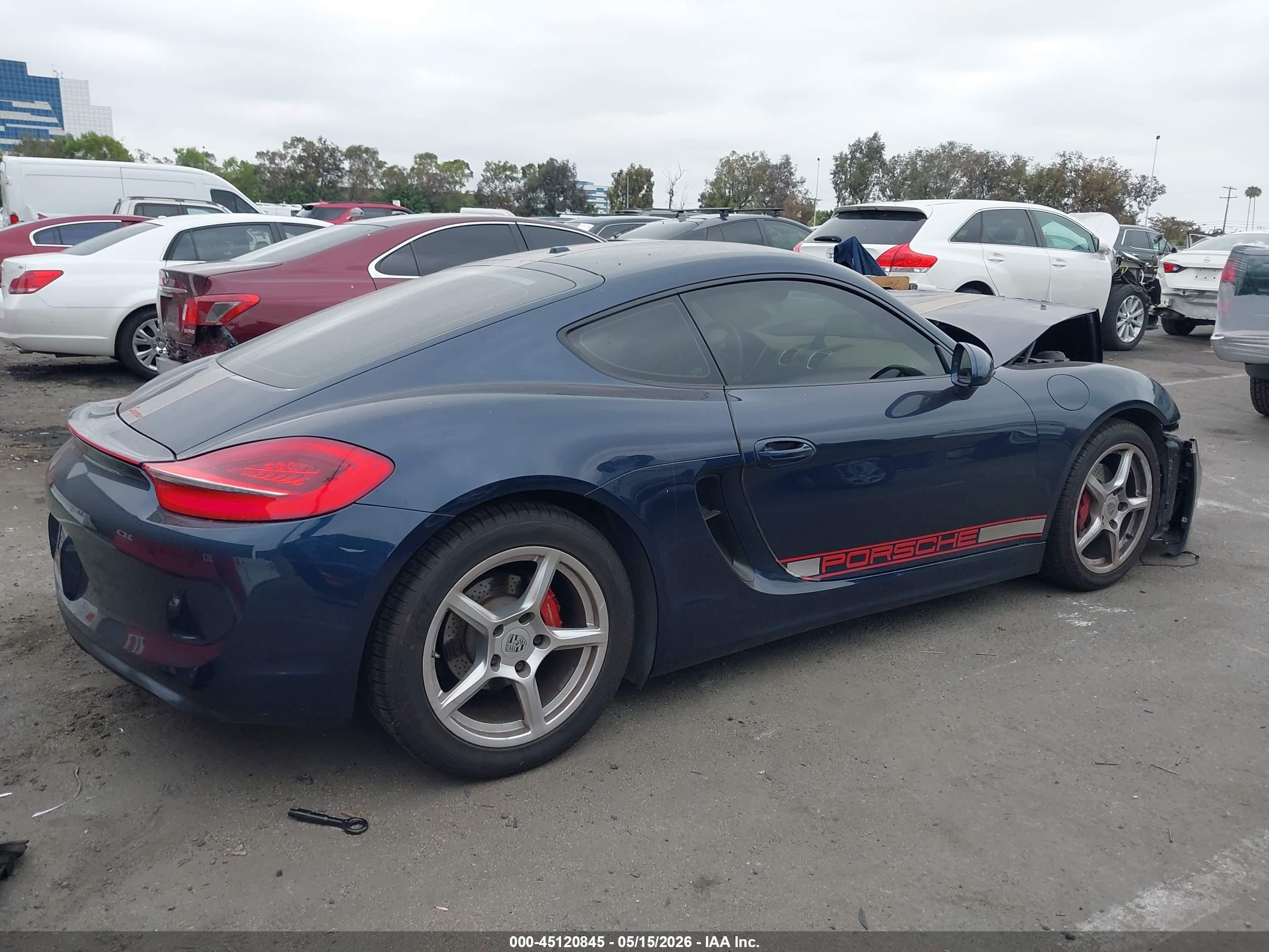 2014 Porsche Cayman   Blue vin: WP0AA2A85EK170254