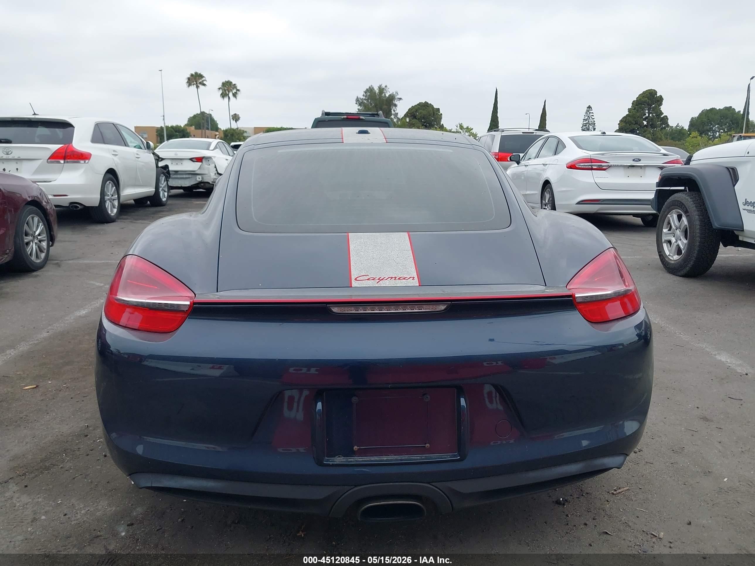 2014 Porsche Cayman   Blue vin: WP0AA2A85EK170254
