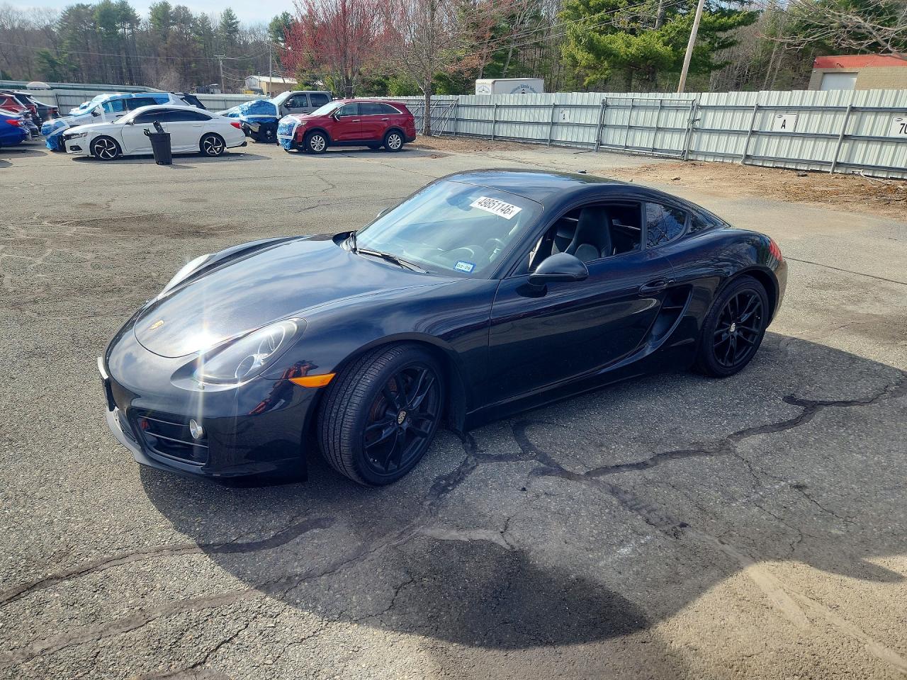 2014 Porsche Cayman Черный vin: WP0AA2A85EK170576