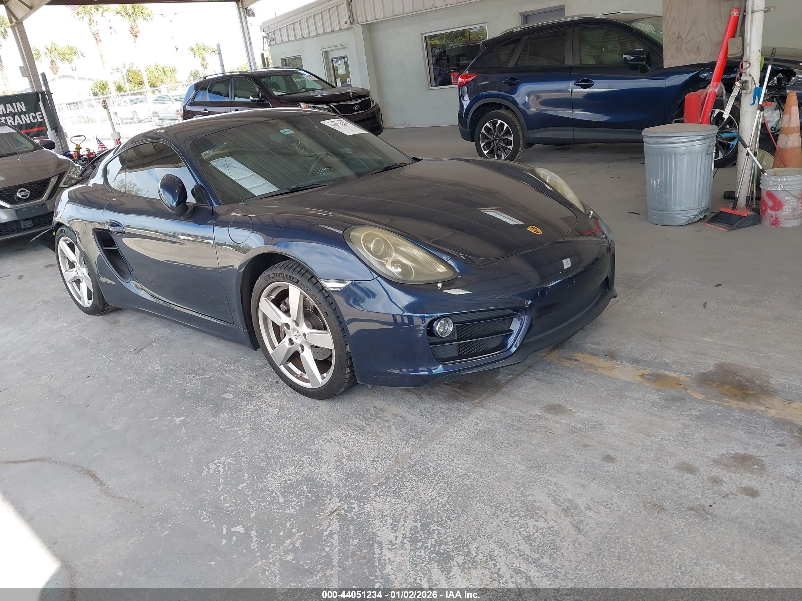 2014 Porsche Cayman   Blue vin: WP0AA2A85EK171324