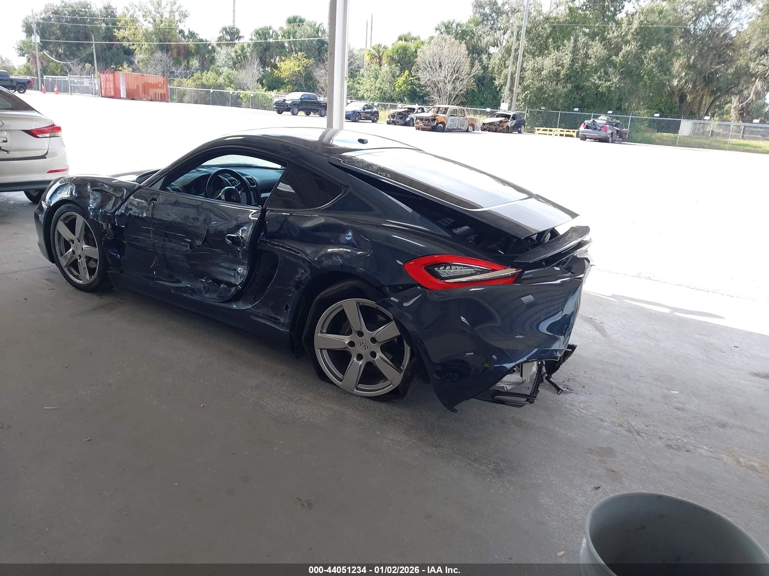 2014 Porsche Cayman   Синий vin: WP0AA2A85EK171324