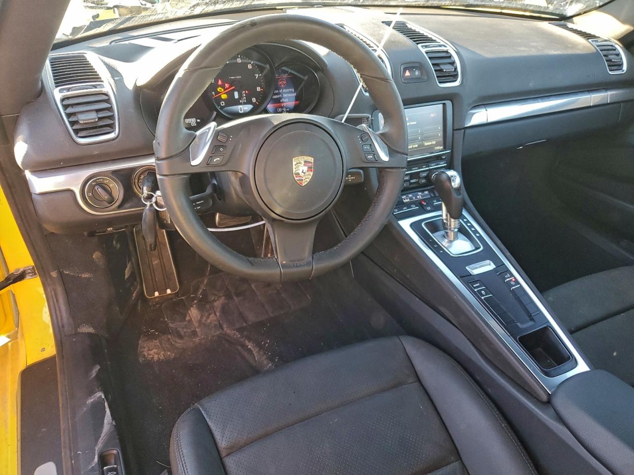 2014 Porsche Cayman Yellow vin: WP0AA2A86EK171011