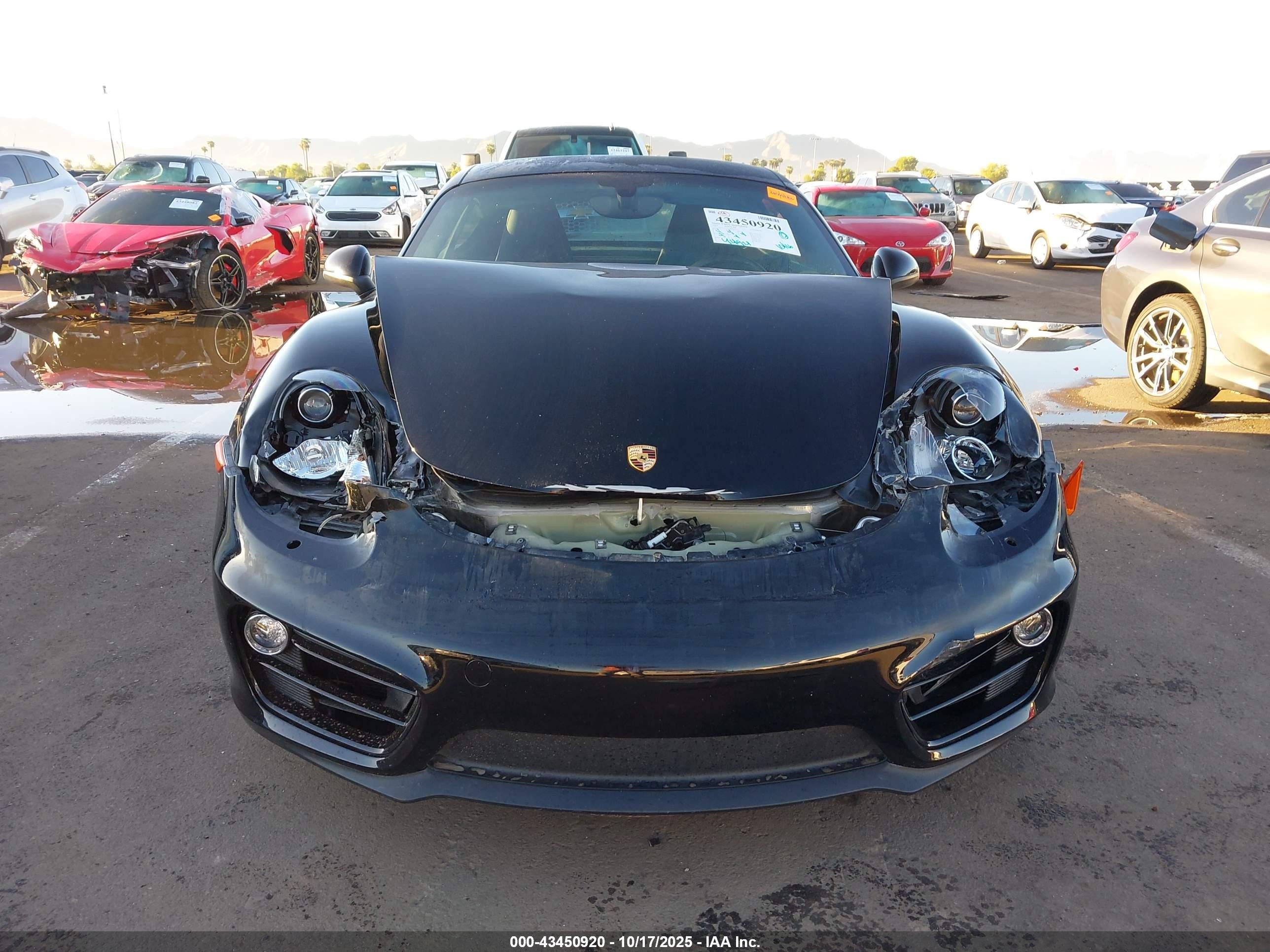 2014 Porsche Cayman Черный vin: WP0AA2A87EK171793