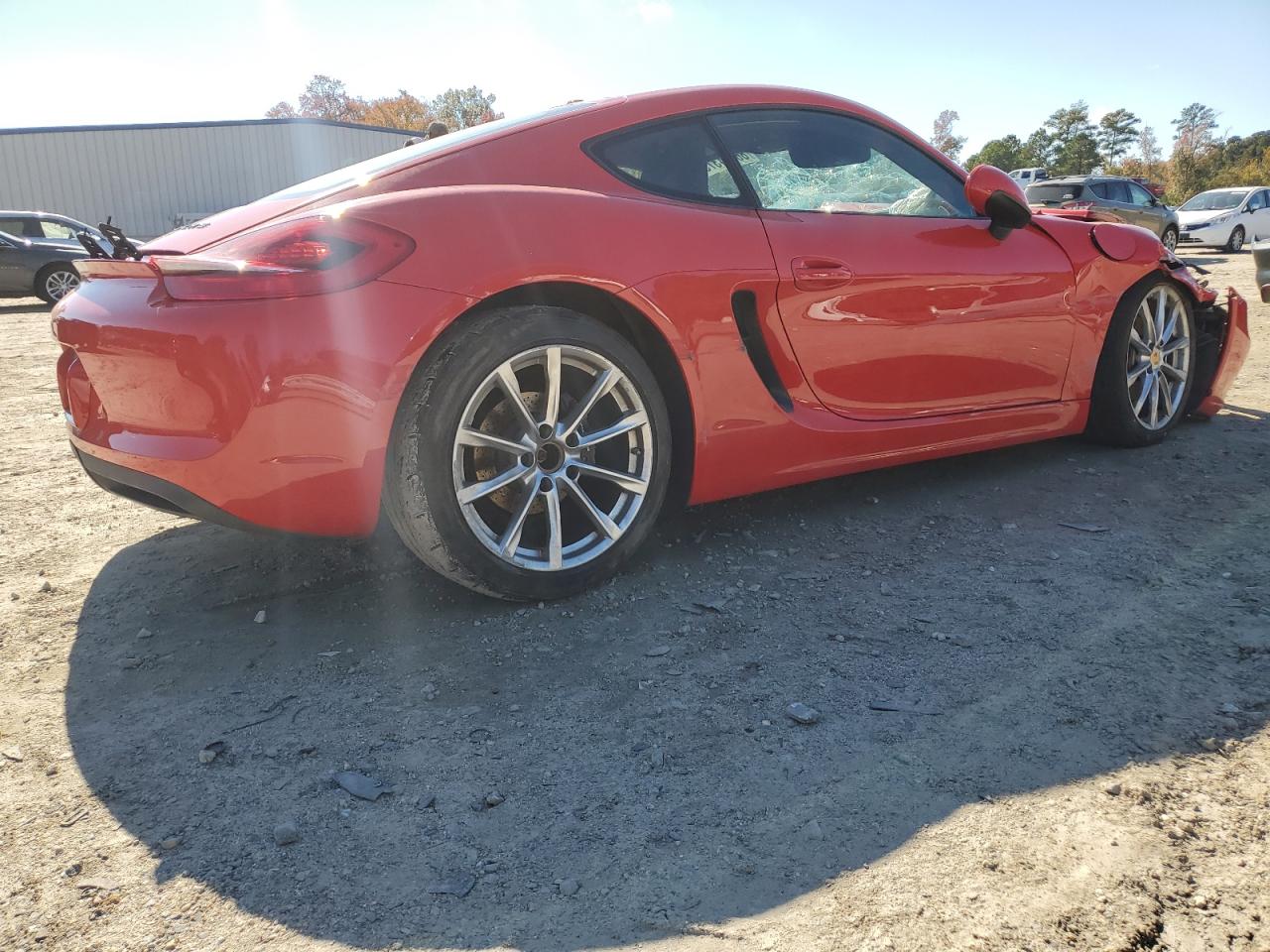 2014 Porsche Cayman Красный vin: WP0AA2A87EK172068