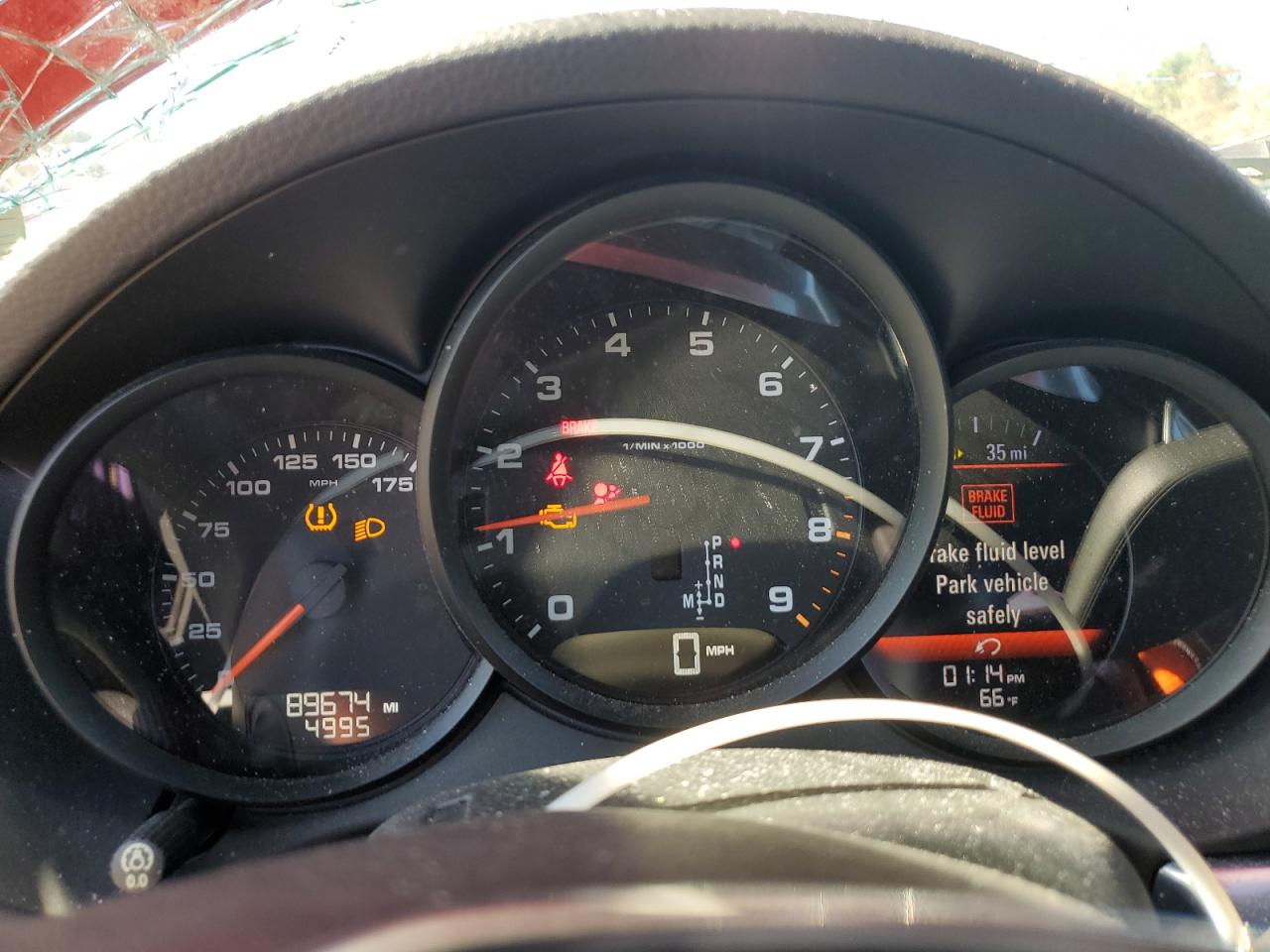 2014 Porsche Cayman Красный vin: WP0AA2A87EK172068