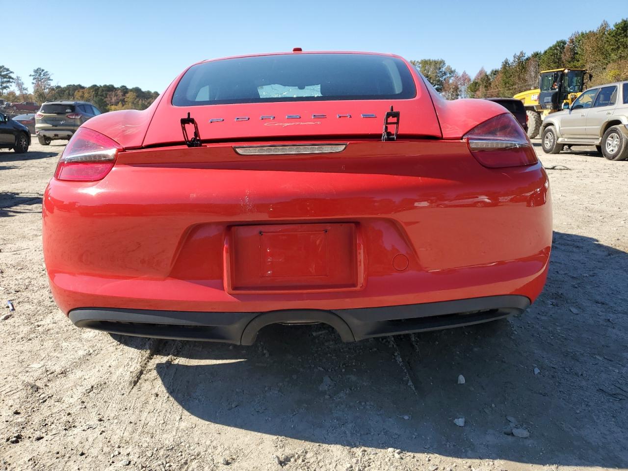 2014 Porsche Cayman Красный vin: WP0AA2A87EK172068