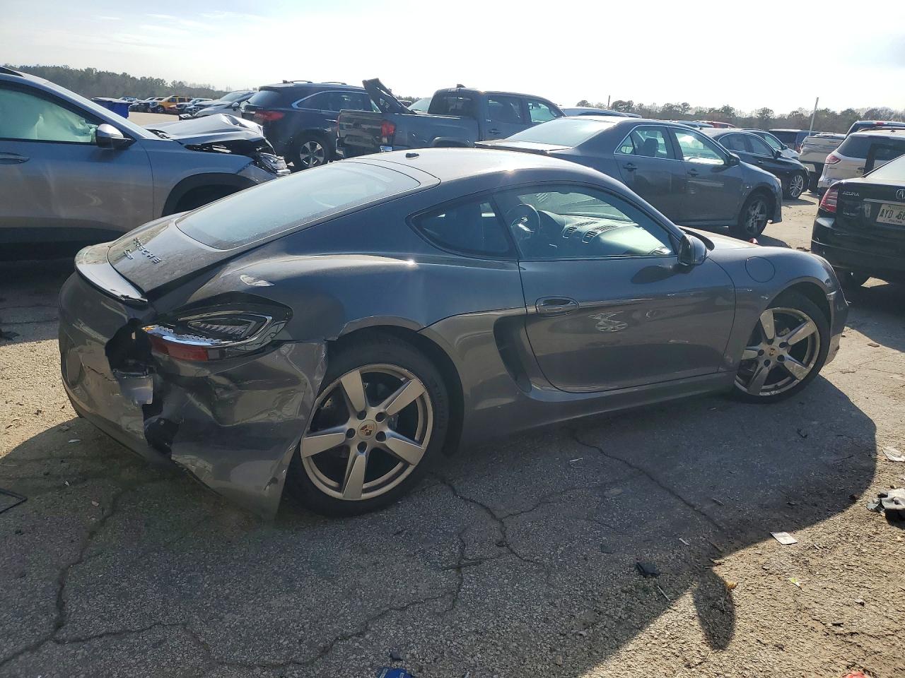 2014 Porsche Cayman Угольный vin: WP0AA2A87EK172782