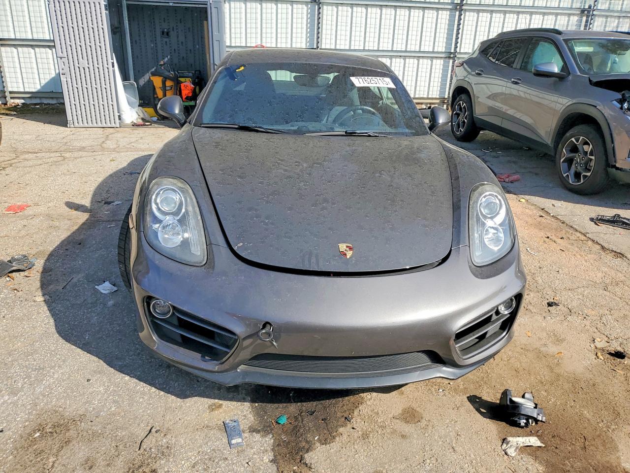 2014 Porsche Cayman Угольный vin: WP0AA2A87EK172782