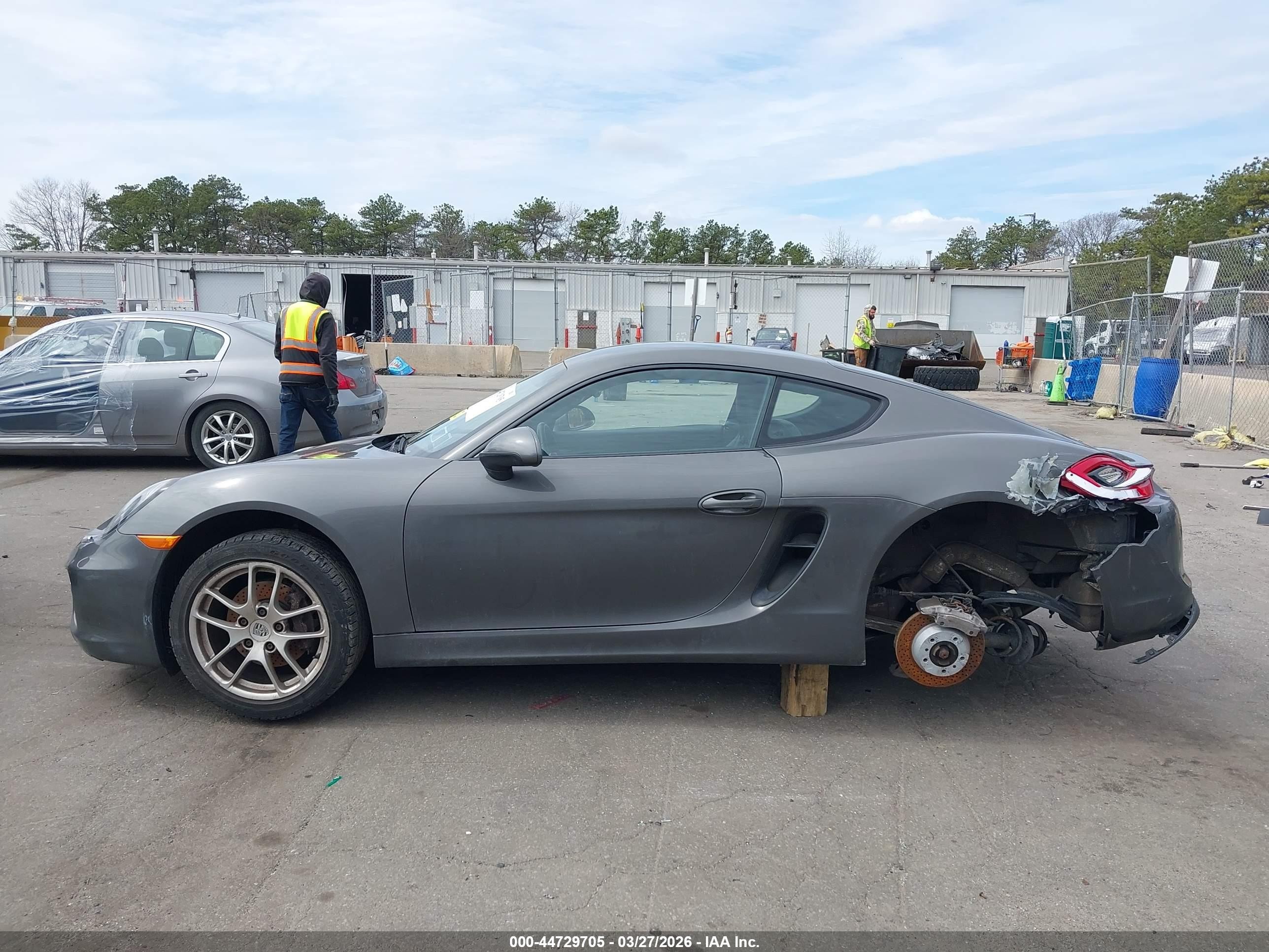 2014 Porsche Cayman   Gray vin: WP0AA2A88EK171270