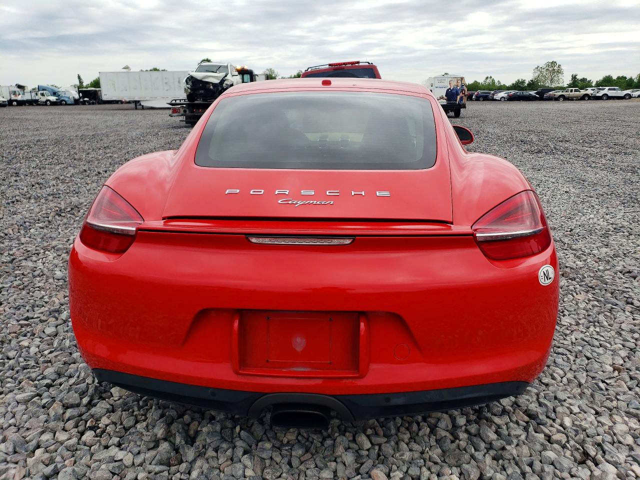 2014 Porsche Cayman Красный vin: WP0AA2A89EK174596
