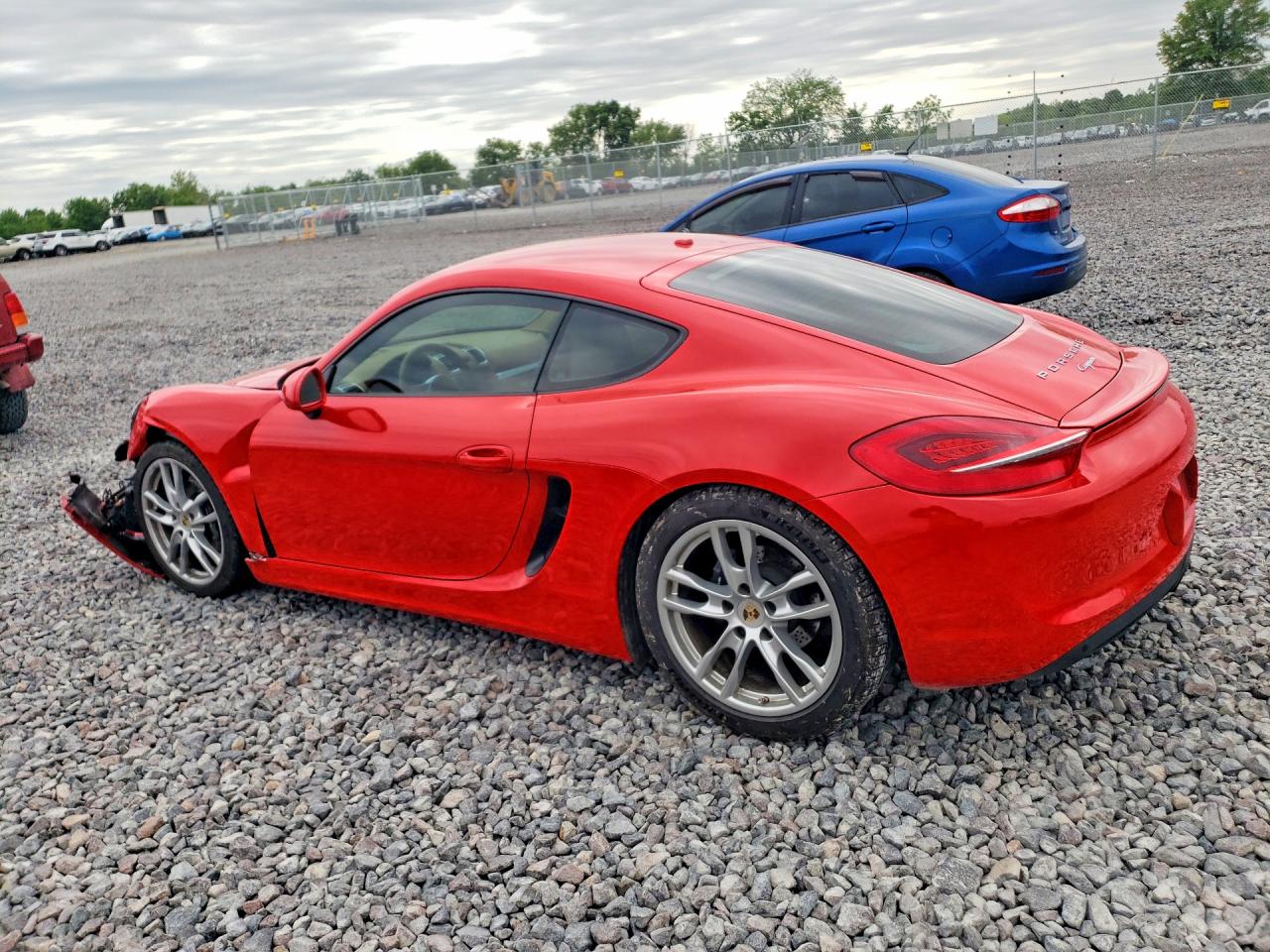 2014 Porsche Cayman Красный vin: WP0AA2A89EK174596