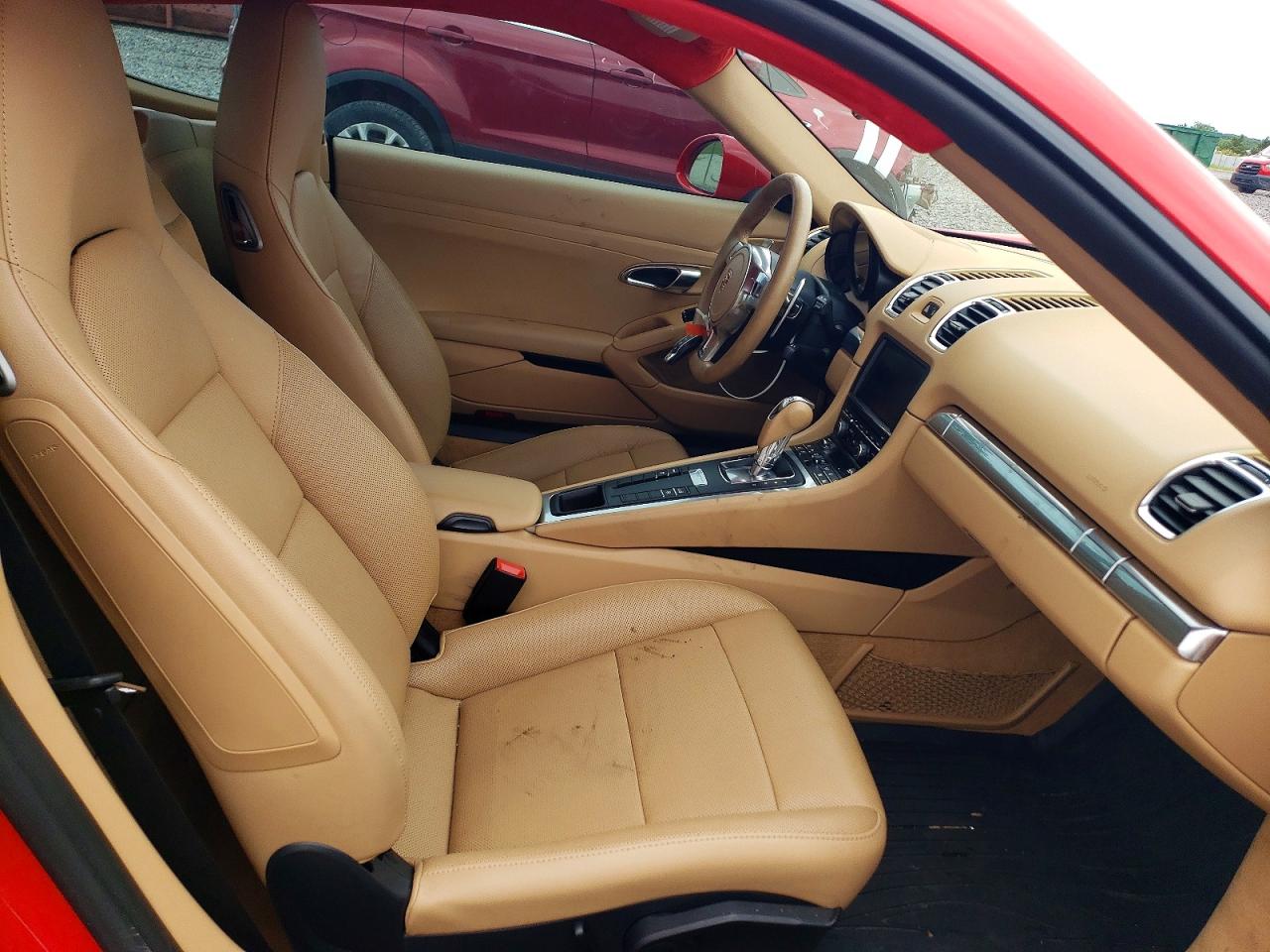 2014 Porsche Cayman Красный vin: WP0AA2A89EK174596