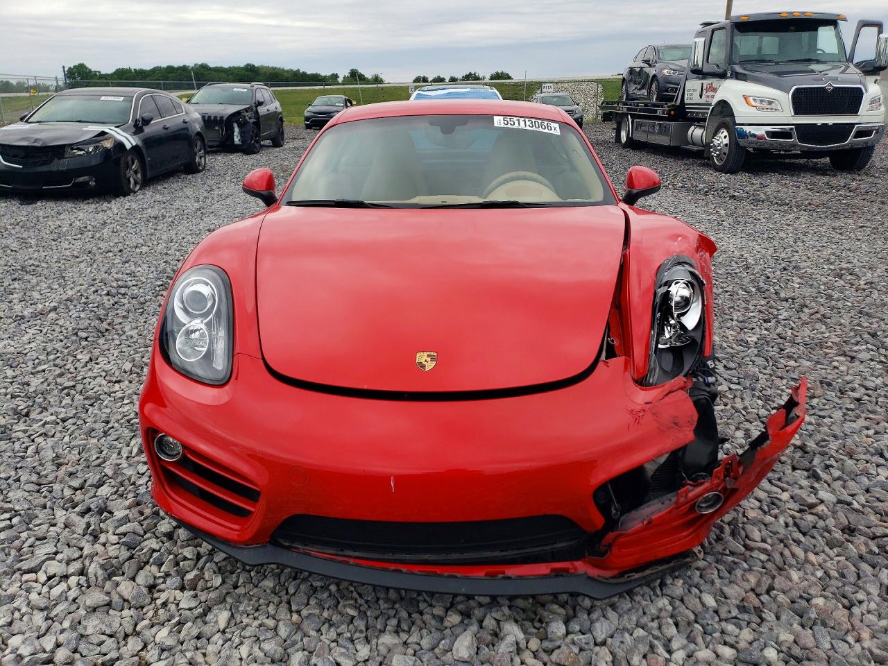 2014 Porsche Cayman Красный vin: WP0AA2A89EK174596