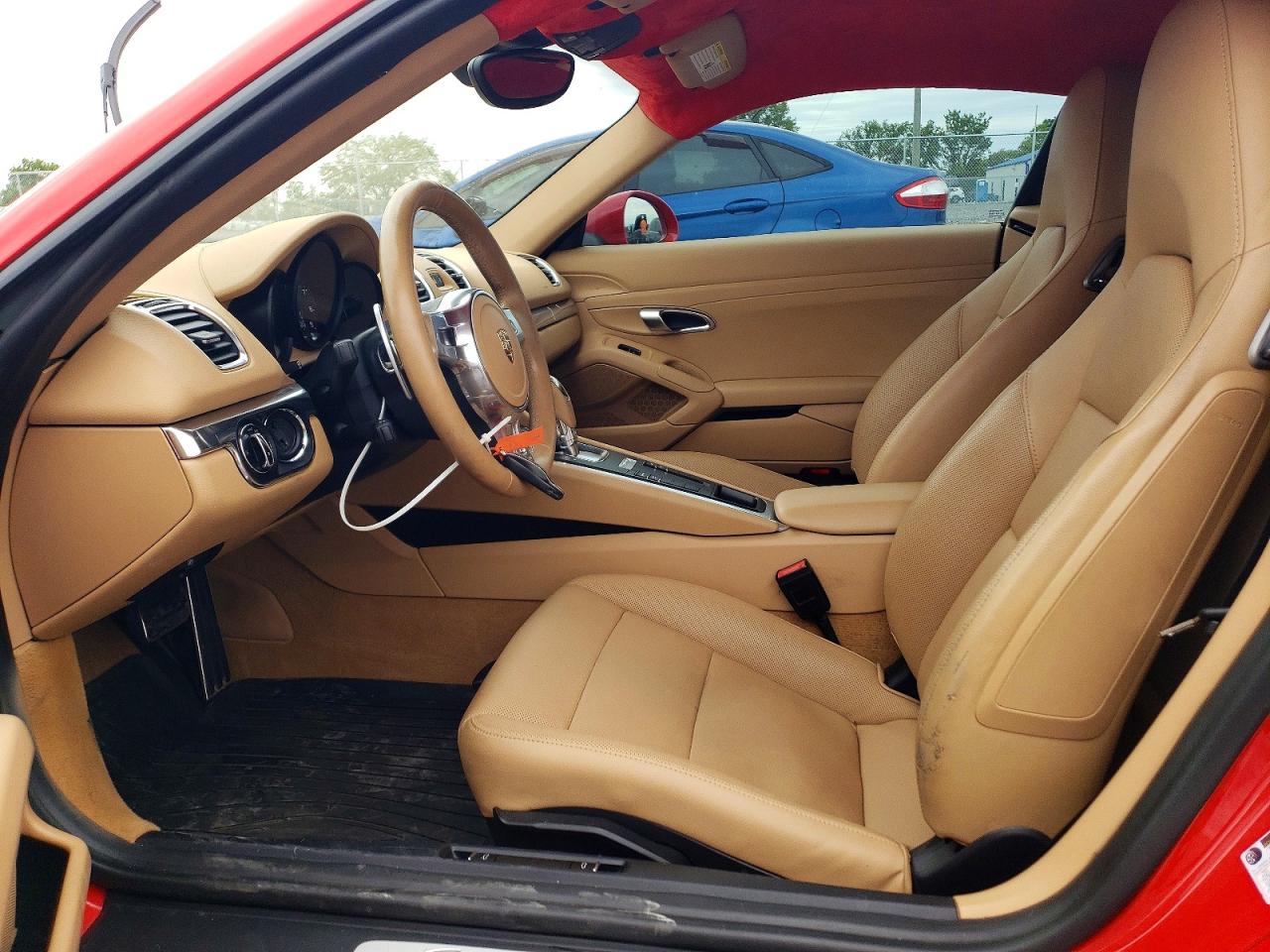 2014 Porsche Cayman Красный vin: WP0AA2A89EK174596