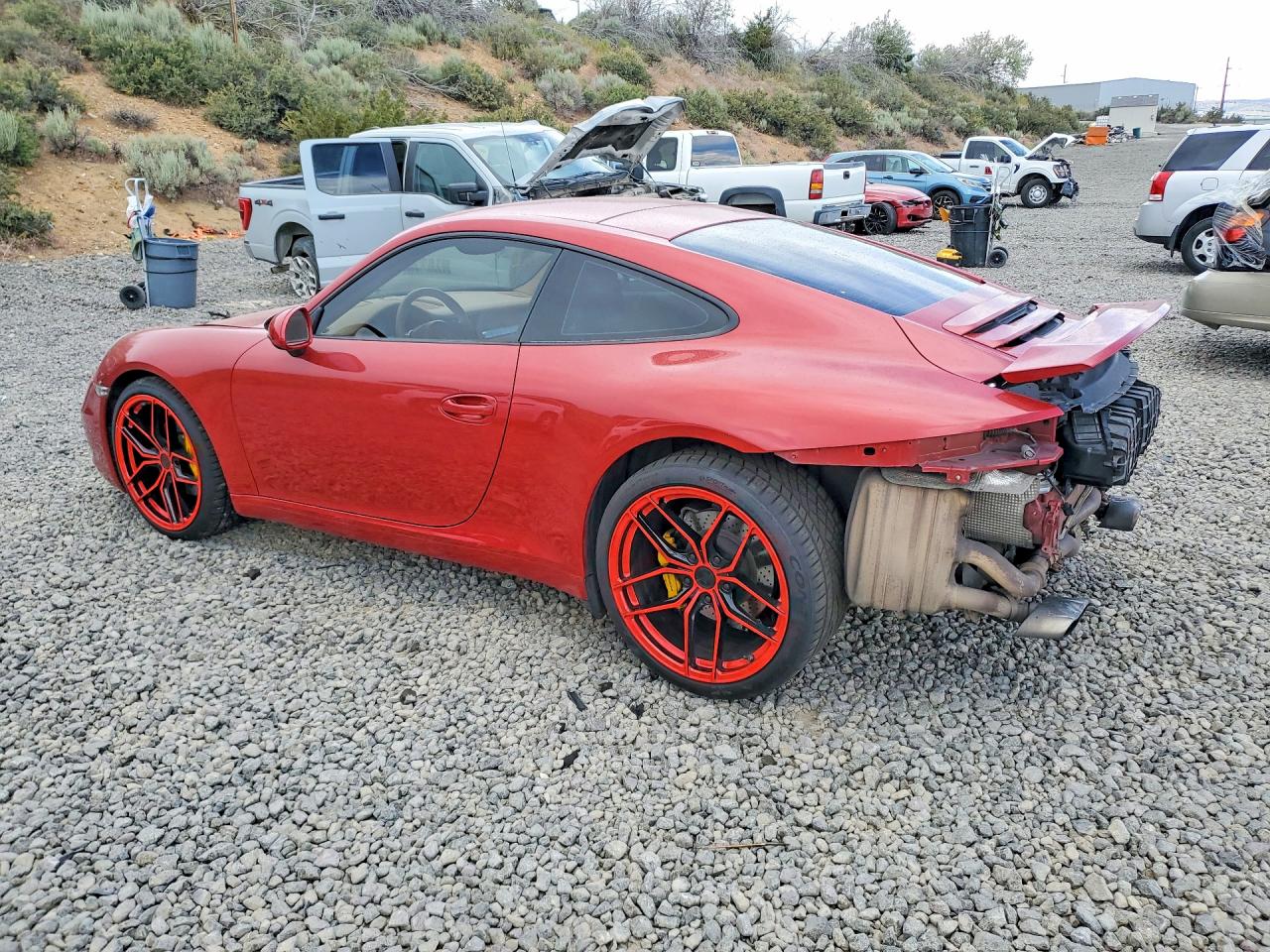 2014 Porsche 911 Carrera Maroon vin: WP0AA2A91ES107211