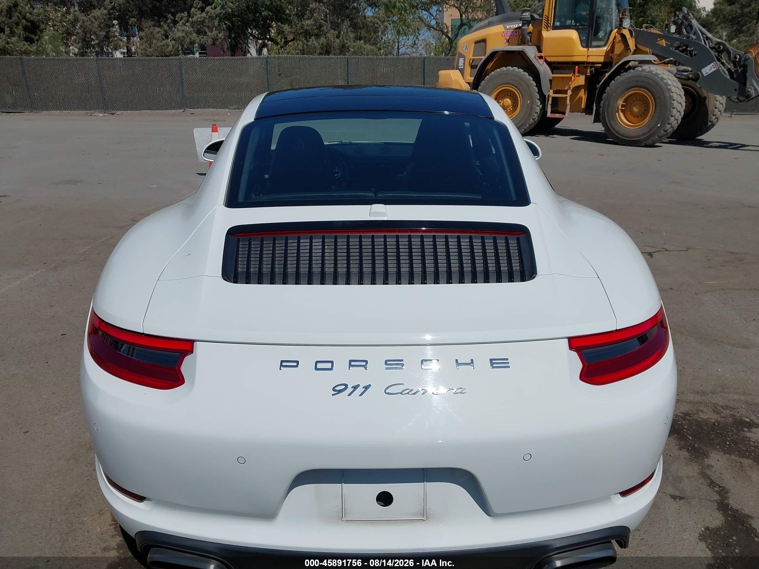 2019 Porsche 911 Carrera/carrera 4/carrera T White vin: WP0AA2A97KS103708