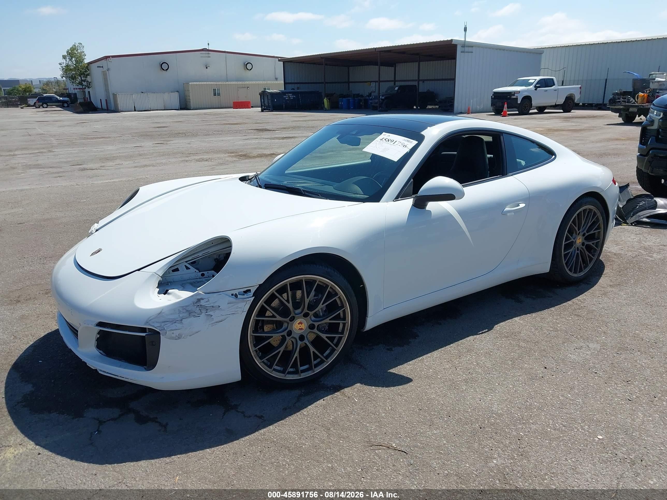 2019 Porsche 911 Carrera/carrera 4/carrera T White vin: WP0AA2A97KS103708