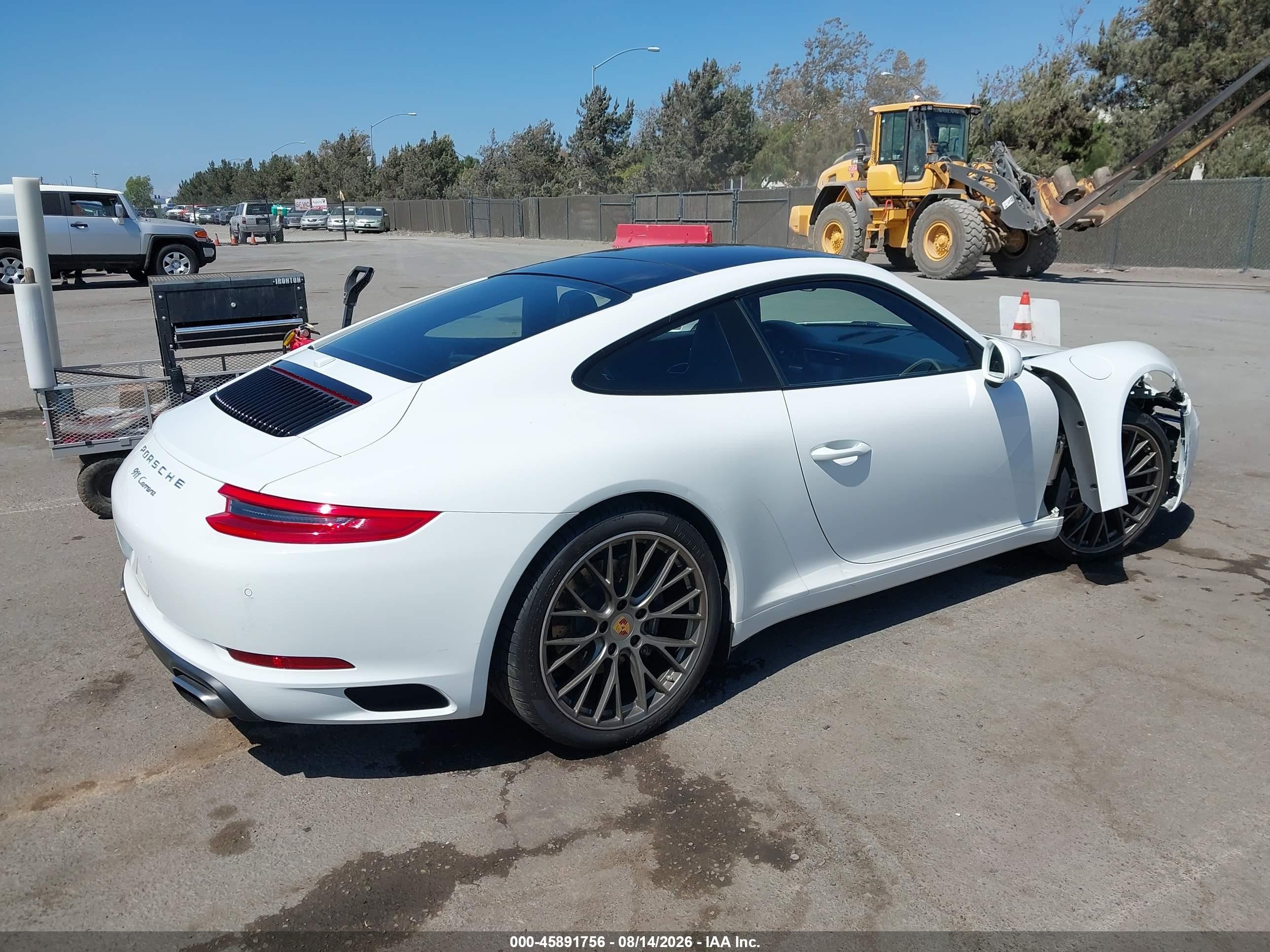 2019 Porsche 911 Carrera/carrera 4/carrera T White vin: WP0AA2A97KS103708