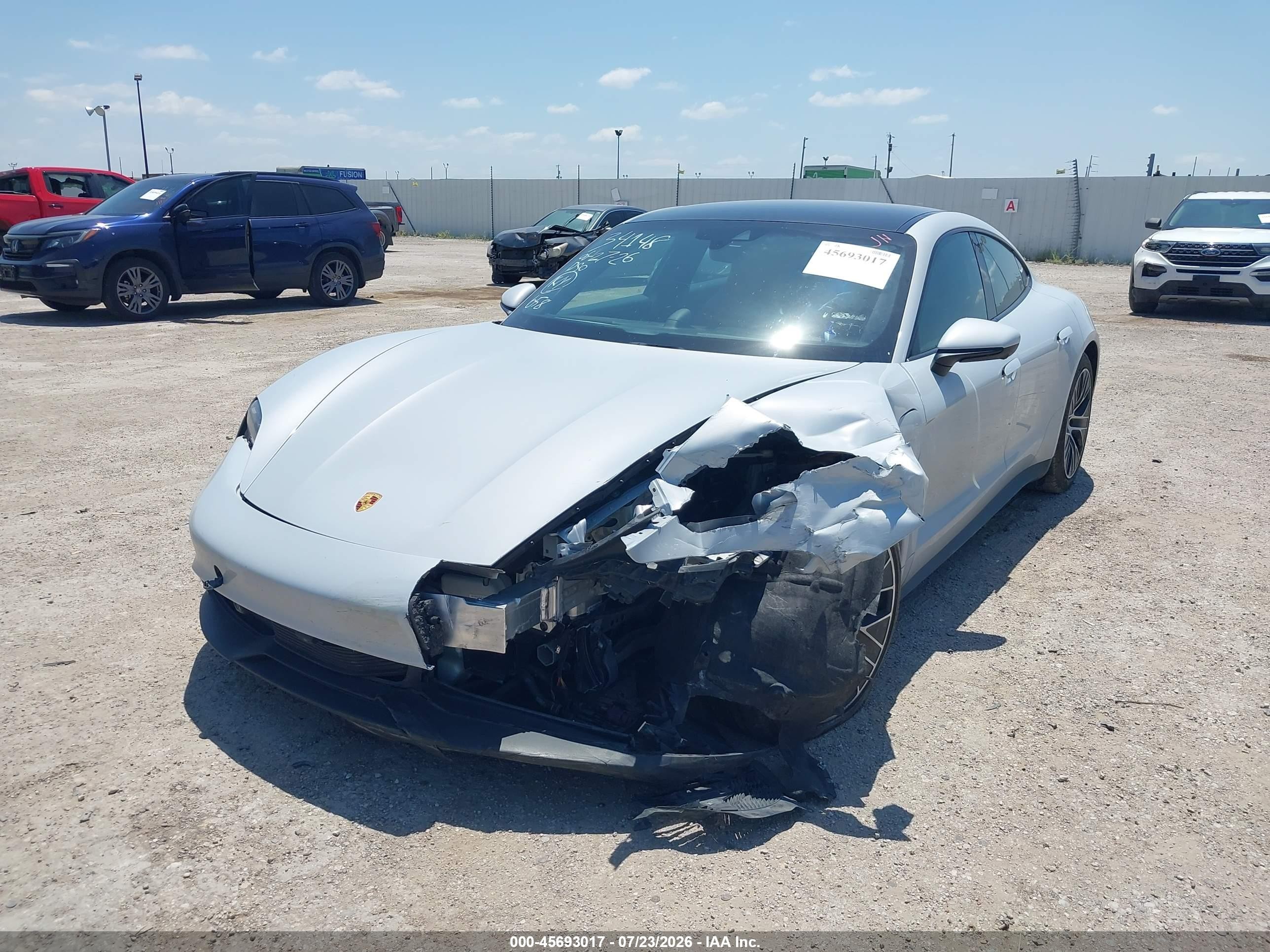 2022 Porsche Taycan   Gray vin: WP0AA2Y13NSA11065