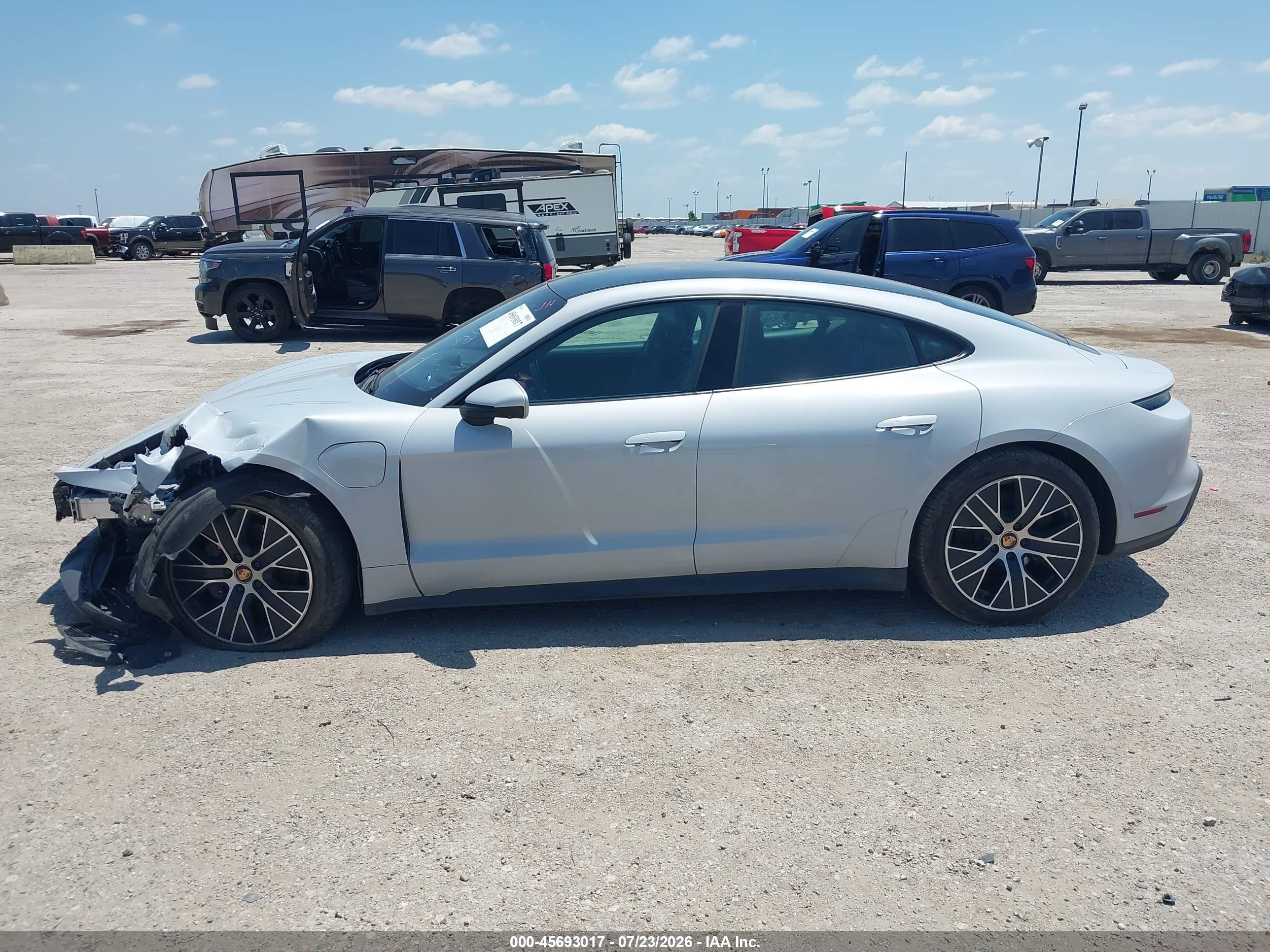 2022 Porsche Taycan   Gray vin: WP0AA2Y13NSA11065