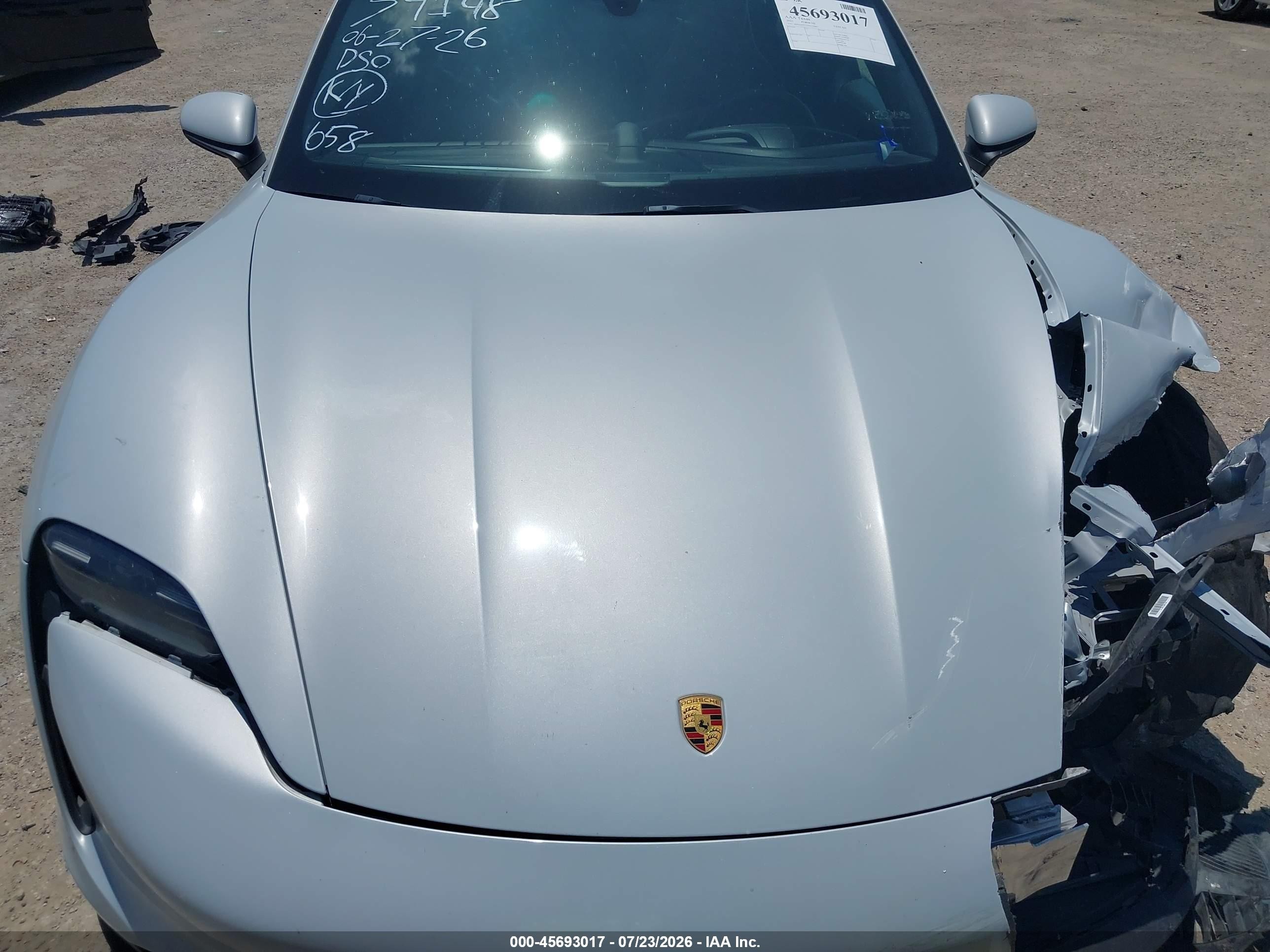 2022 Porsche Taycan   Gray vin: WP0AA2Y13NSA11065