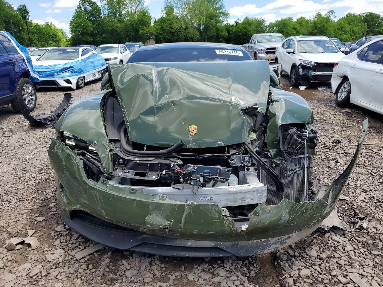 2022 Porsche Taycan Green vin: WP0AA2Y14NSA16033