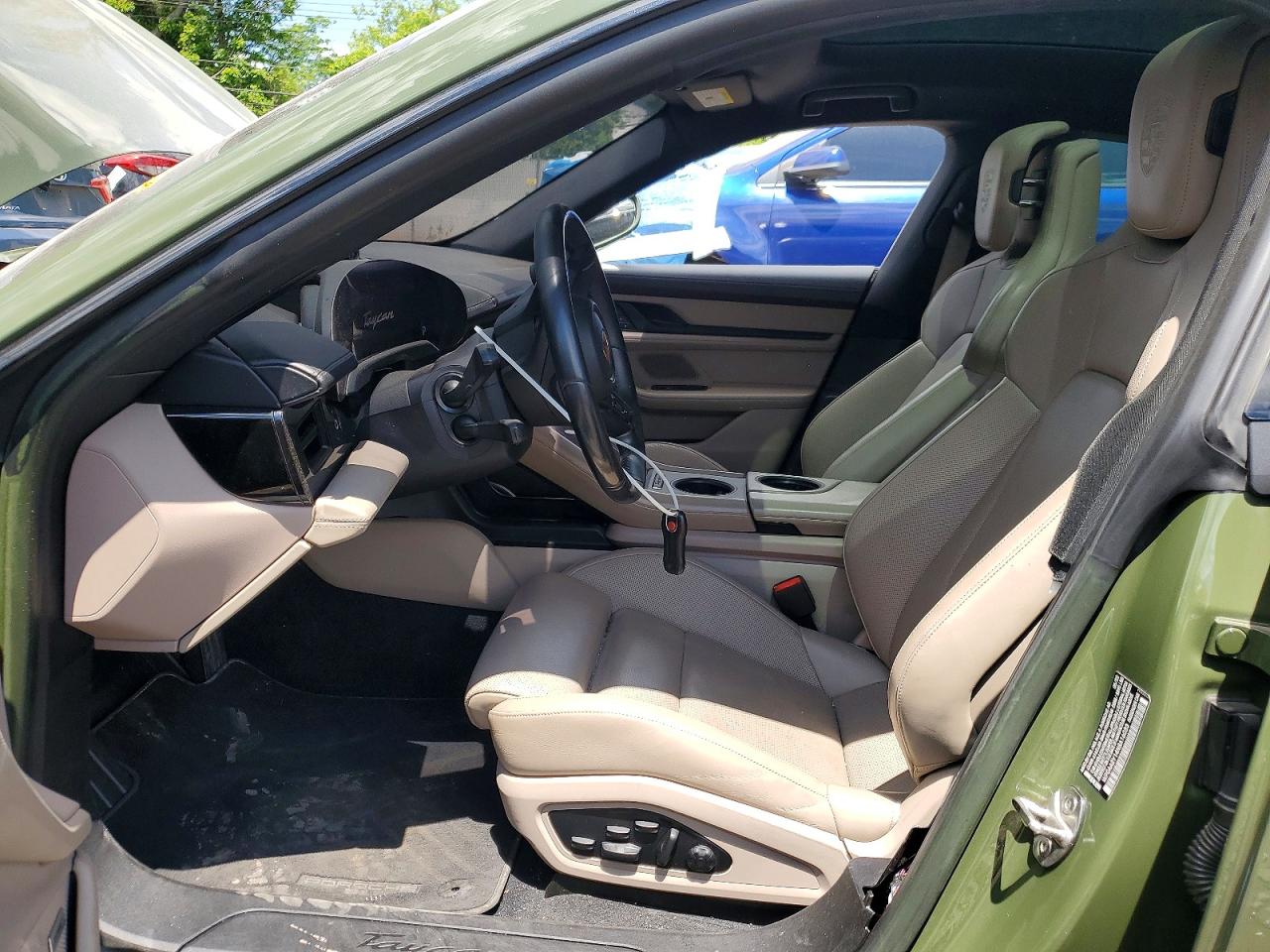 2022 Porsche Taycan Green vin: WP0AA2Y14NSA16033